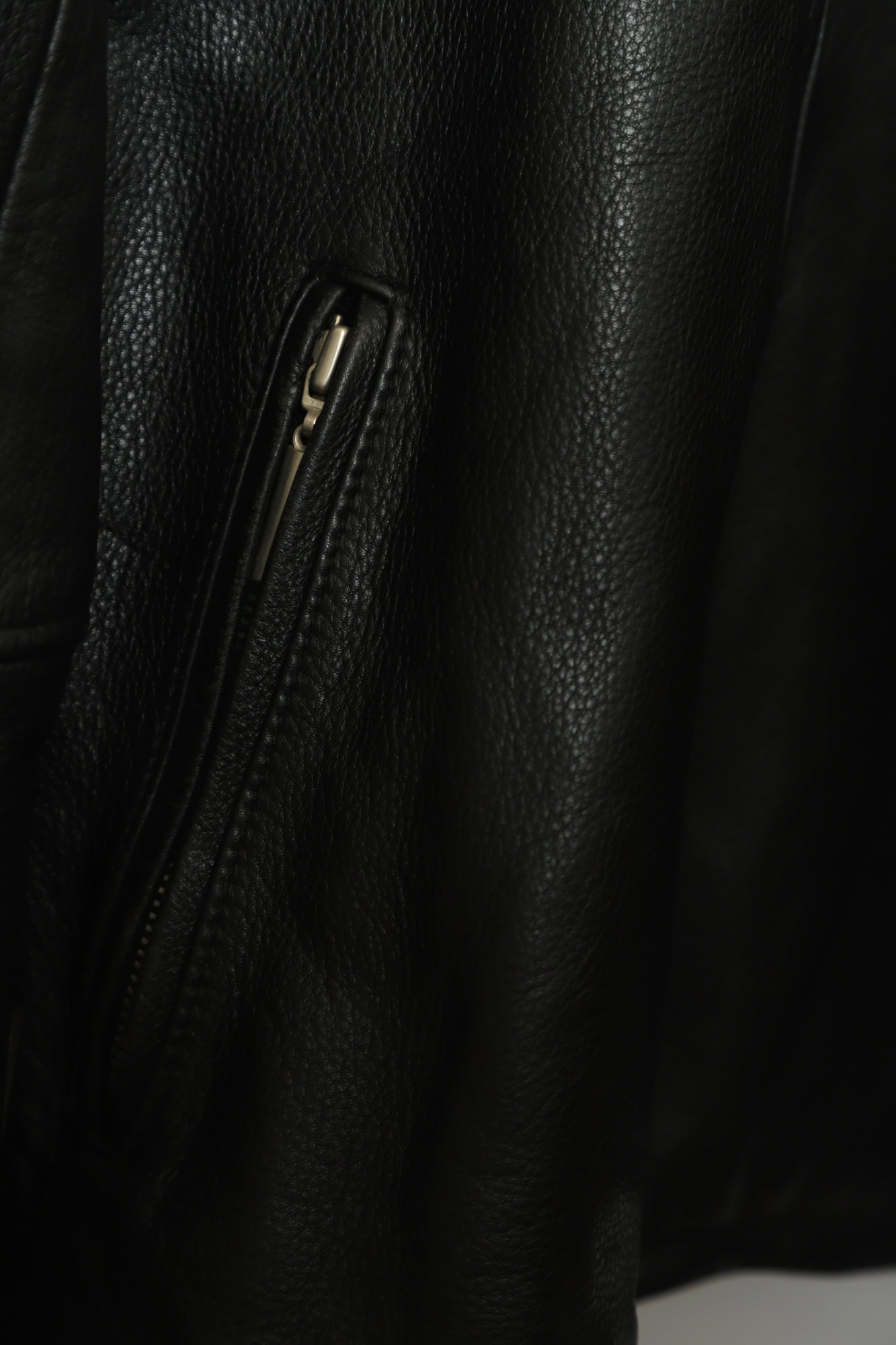 VINTAGE SINGLE LEATHER RIDERS JACKET/M - 画像 (8)