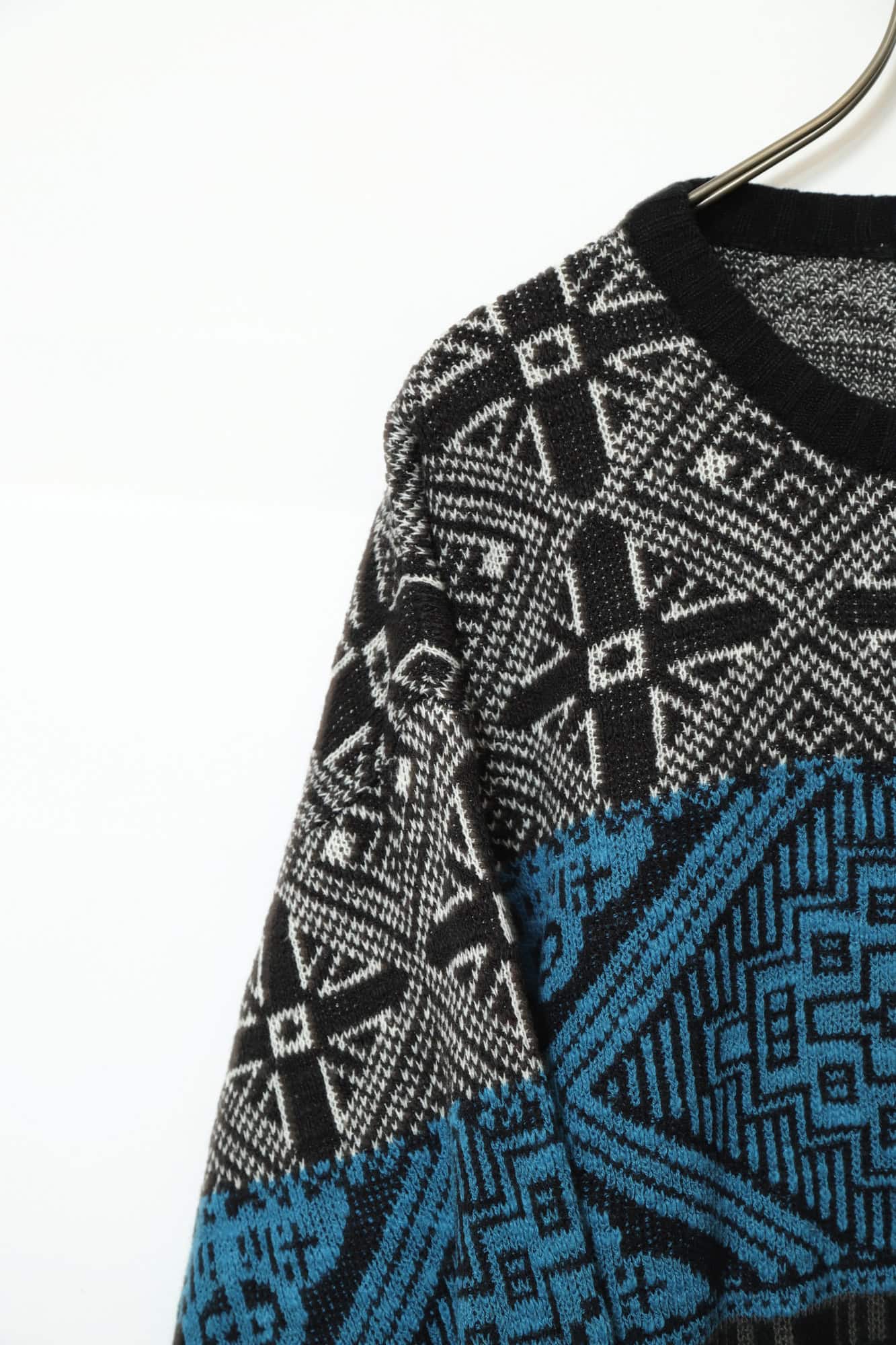 VINTAGE PATTERN SWEATER/L - 画像 (4)