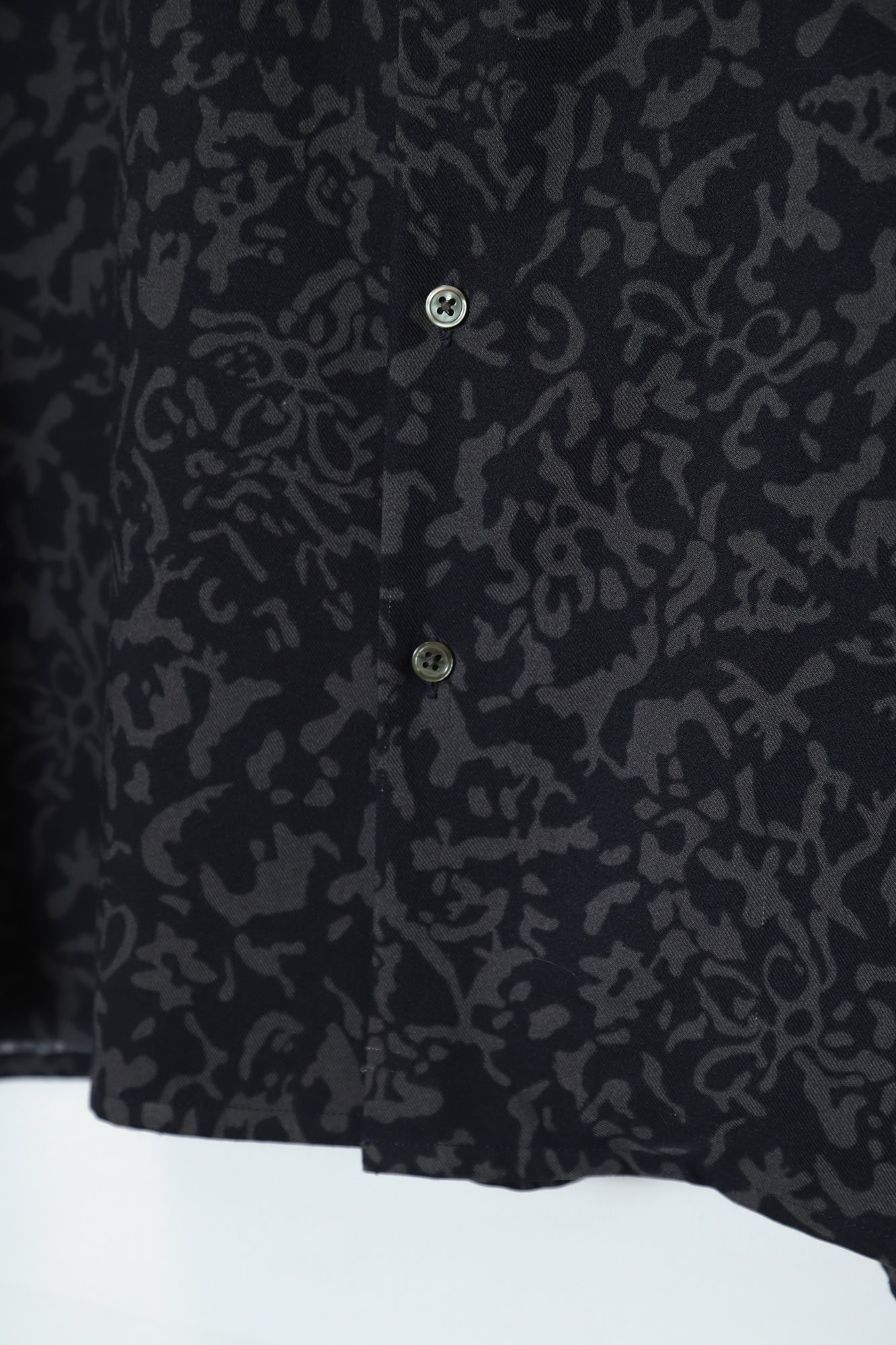 VINTAGE OPEN COLLAR PRINTED SHIRT/XL - 画像 (4)