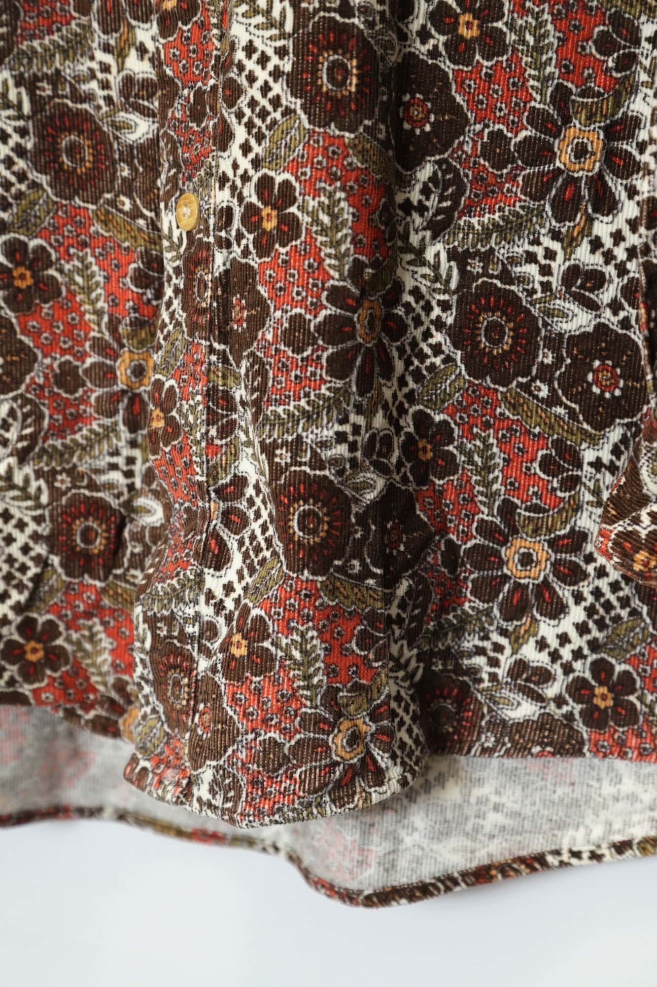 VINTAGE CORDUROY PRINTED SHIRT/L - 画像 (4)