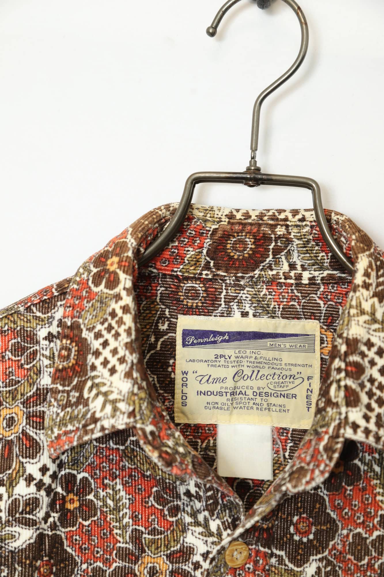 VINTAGE CORDUROY PRINTED SHIRT/L - 画像 (6)