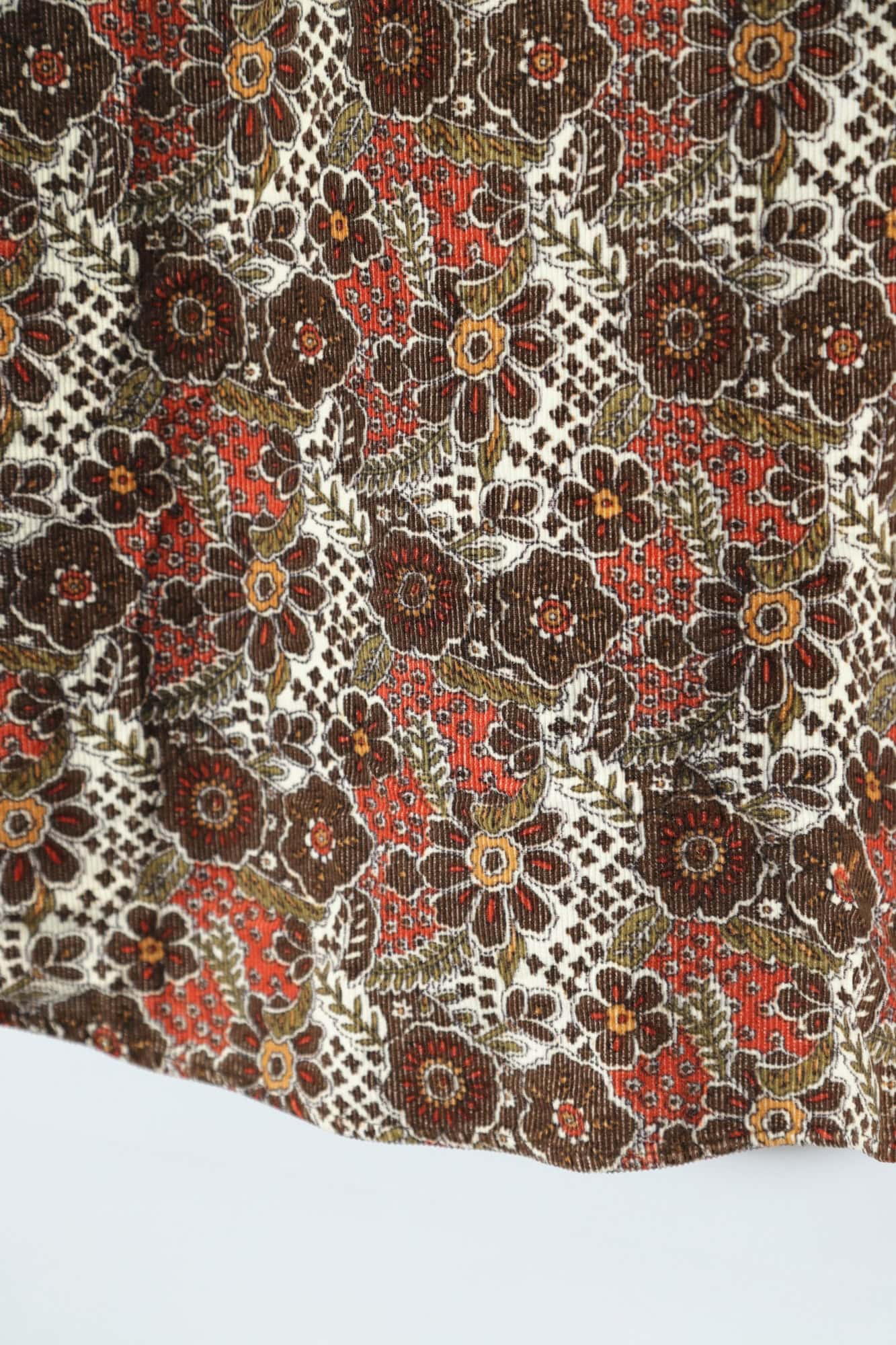 VINTAGE CORDUROY PRINTED SHIRT/L - 画像 (9)