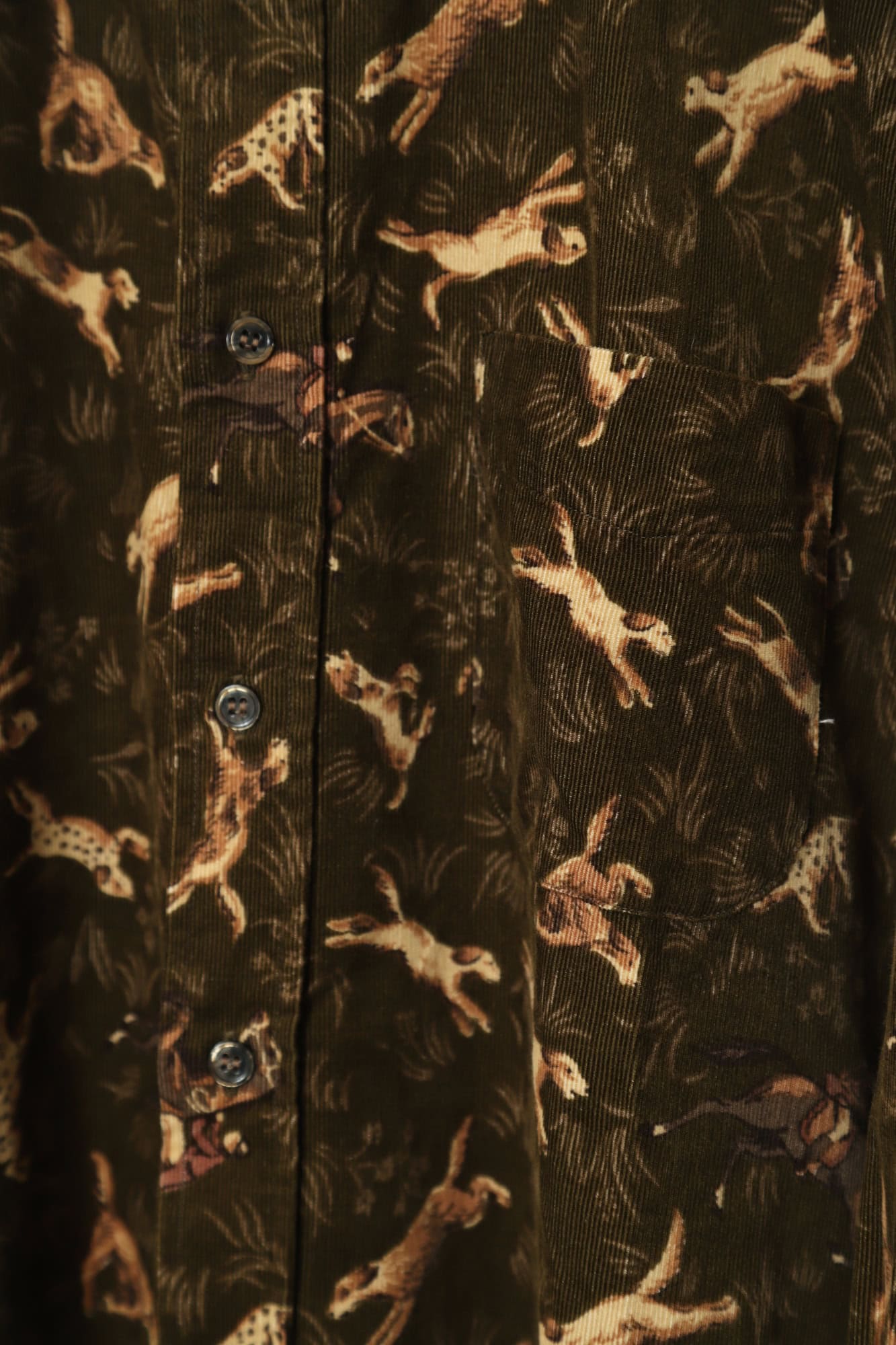 VINTAGE CORDUROY PRINTED SHIRT/L - 画像 (3)