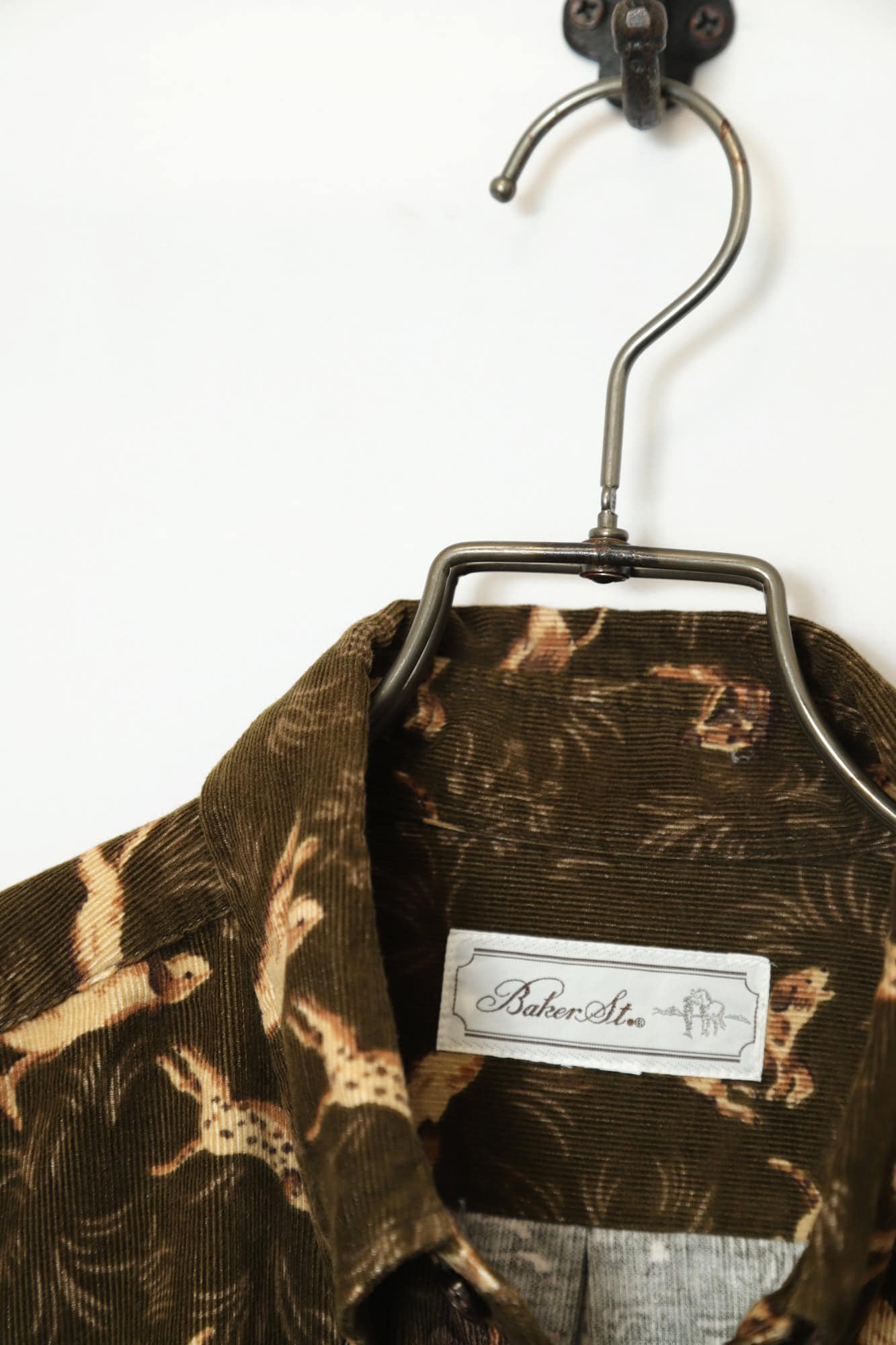VINTAGE CORDUROY PRINTED SHIRT/L - 画像 (6)