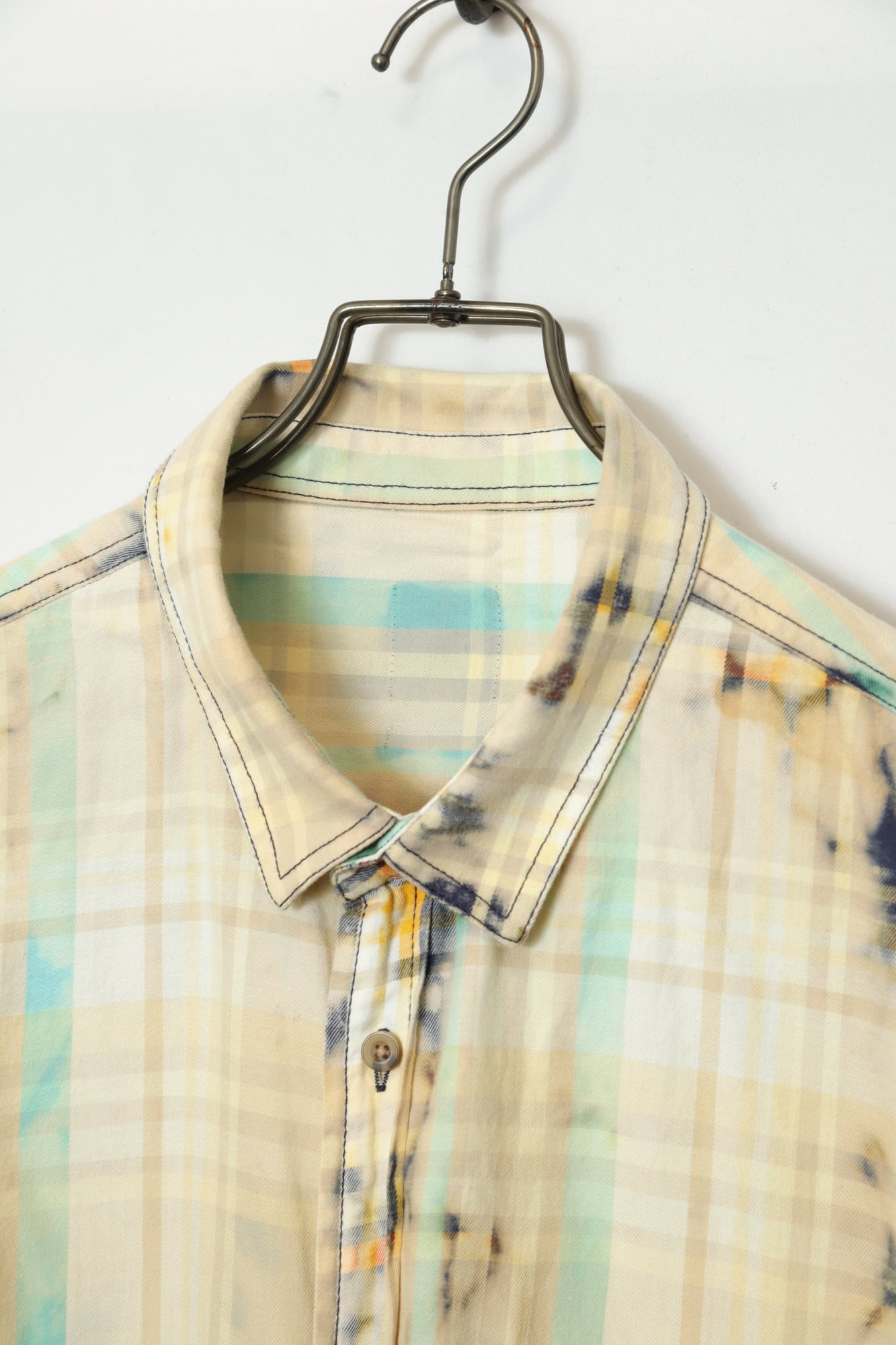 Alternative view of VINTAGE CHECK BLEACHED SHIRT/XL