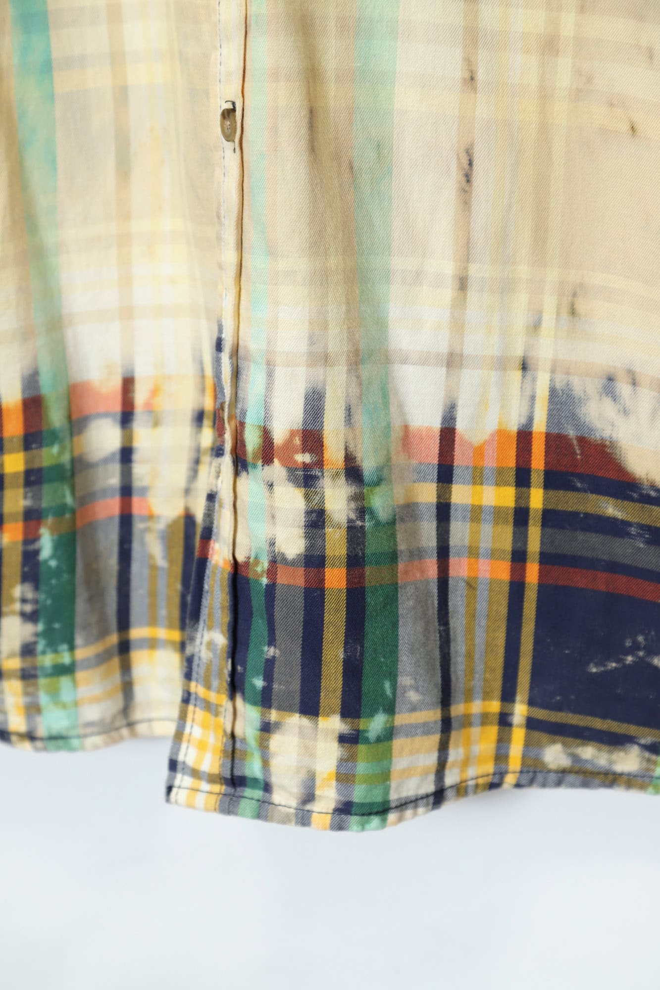 VINTAGE CHECK BLEACHED SHIRT/XL - 画像 (4)