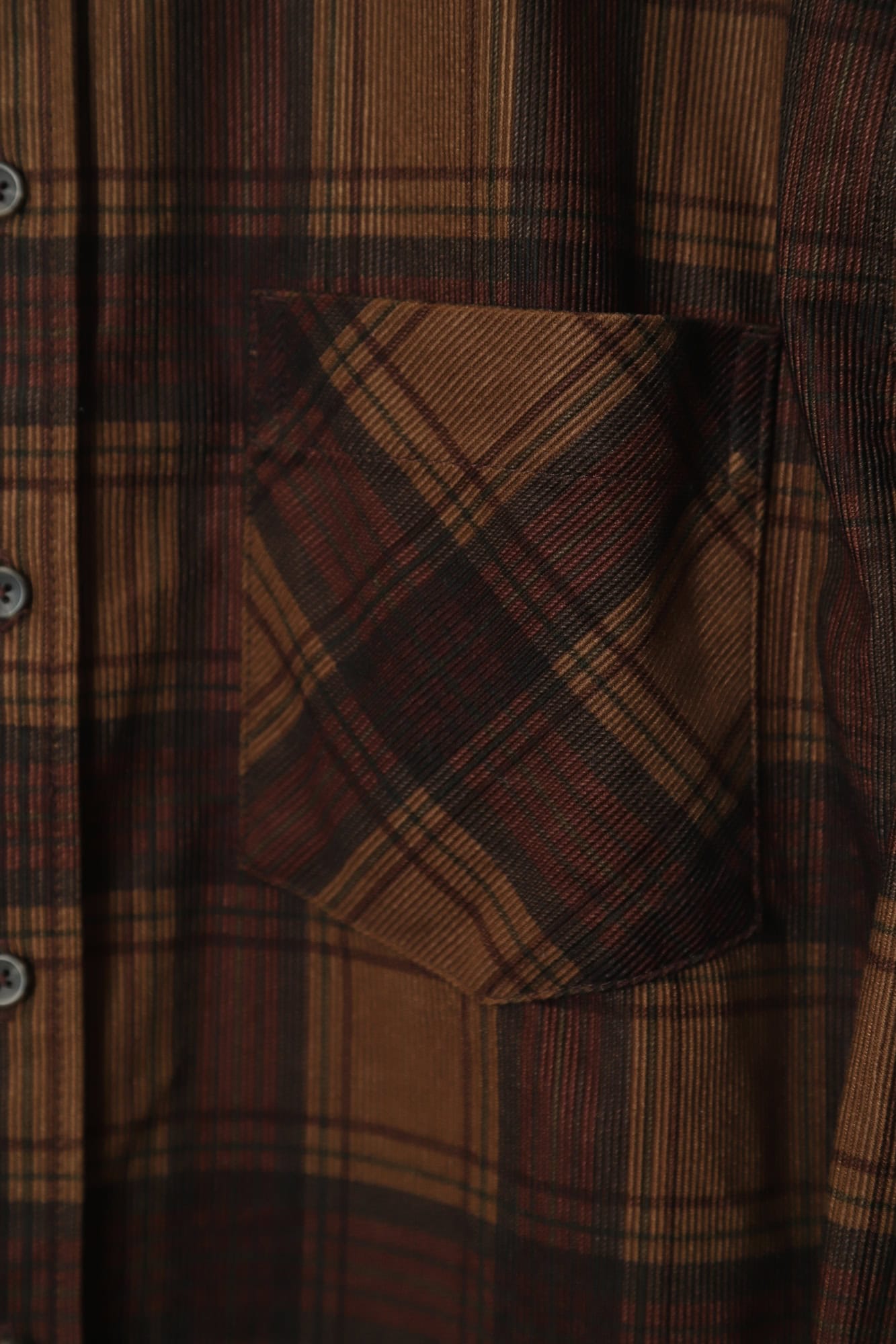 VINTAGE CORDUROY PRINTED SHIRT/L - 画像 (3)