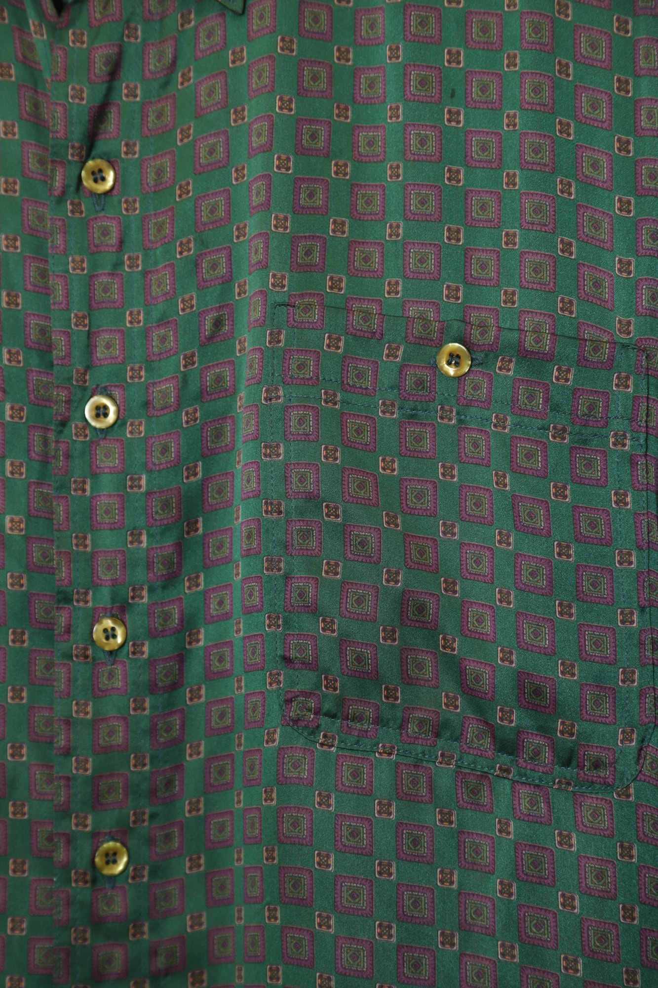 VINTAGE PATTERN PRINTED SHIRT/L - 画像 (3)