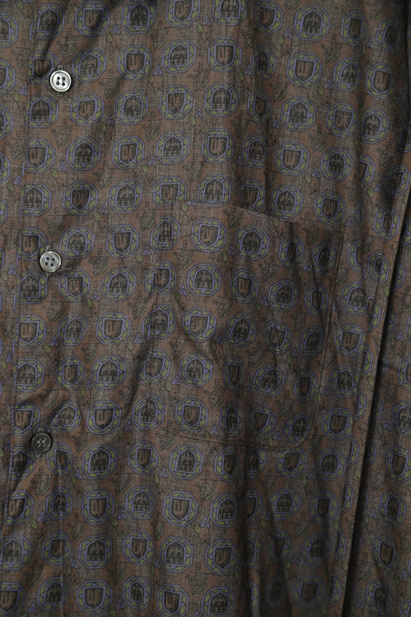 VINTAGE PATTERN PRINTED SHIRT/M - 画像 (3)