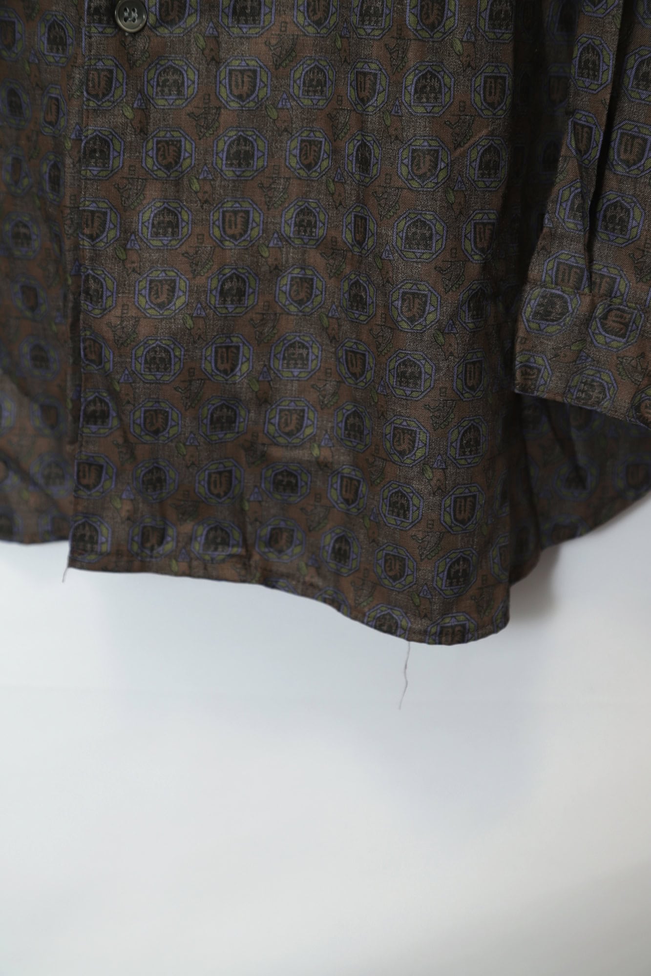 VINTAGE PATTERN PRINTED SHIRT/M - 画像 (4)