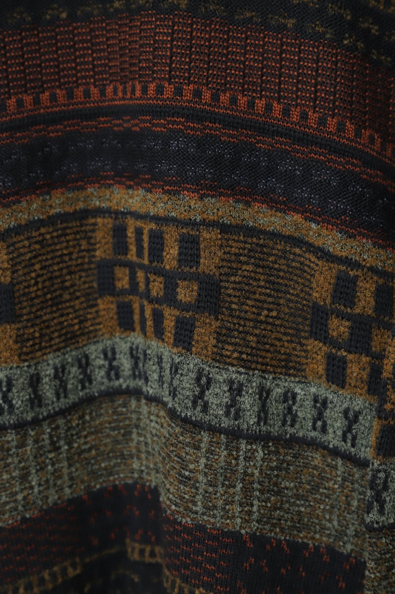 VINTAGE JAQUARD KNITTED SWEATER/L - 画像 (3)