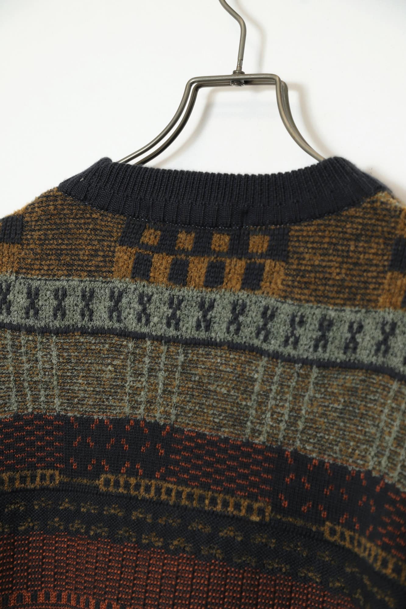 VINTAGE JAQUARD KNITTED SWEATER/L - 画像 (7)
