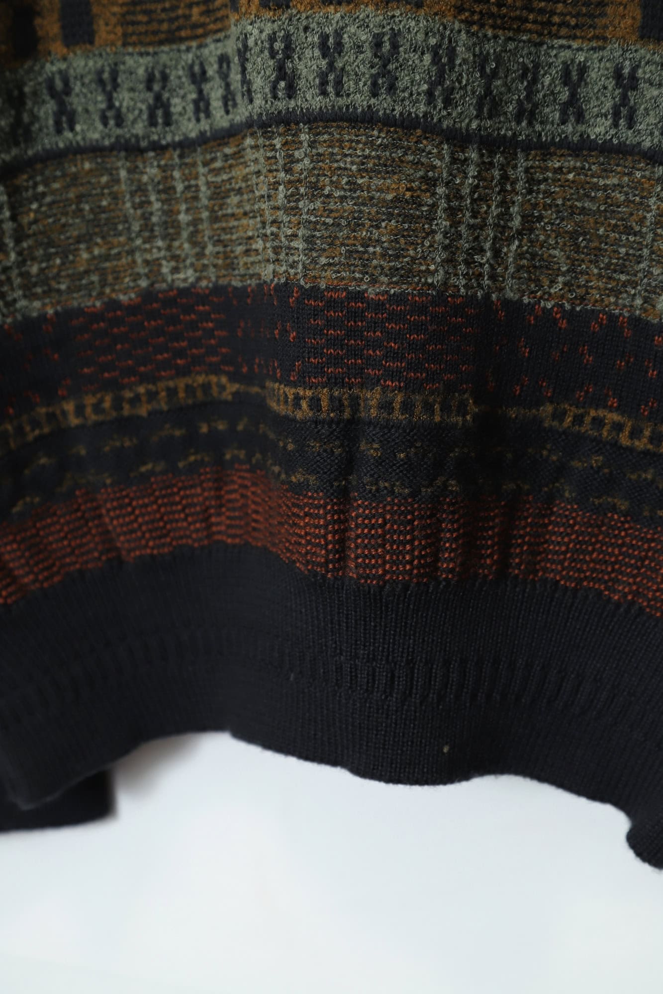 VINTAGE JAQUARD KNITTED SWEATER/L - 画像 (8)