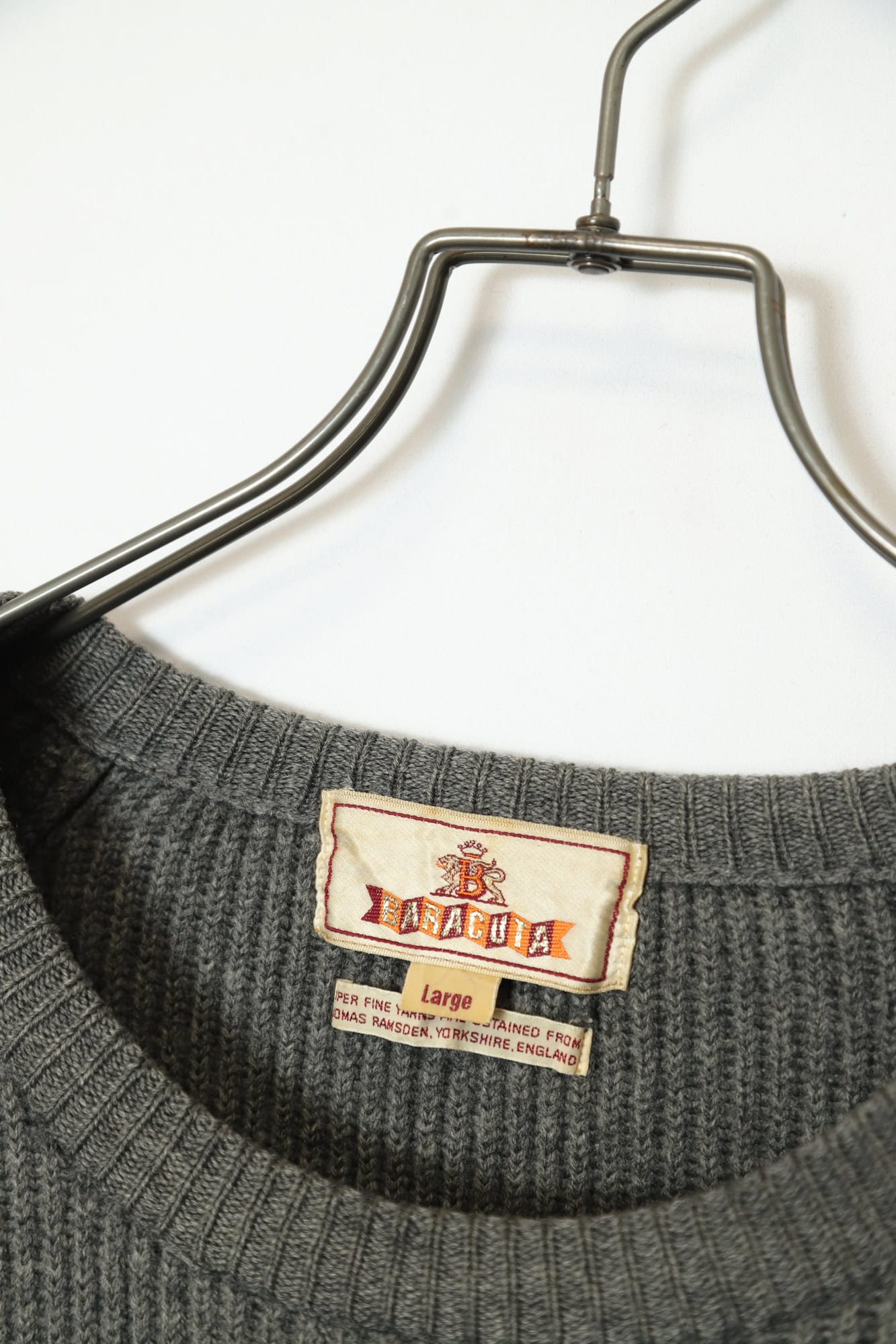 USED BARACUTA KNIT SWEATER/L - 画像 (6)