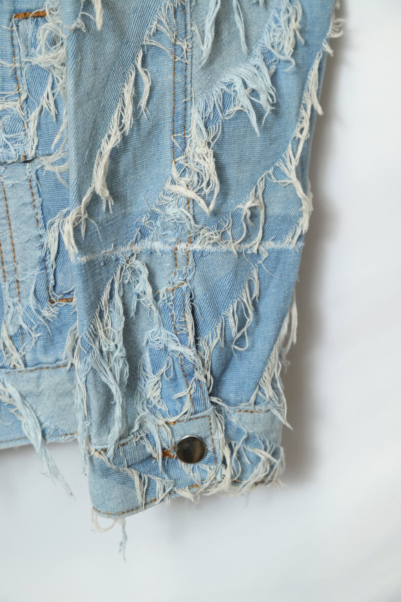 VINTAGE GRUNGE CUSTOM DENIM JACKET/L - 画像 (6)