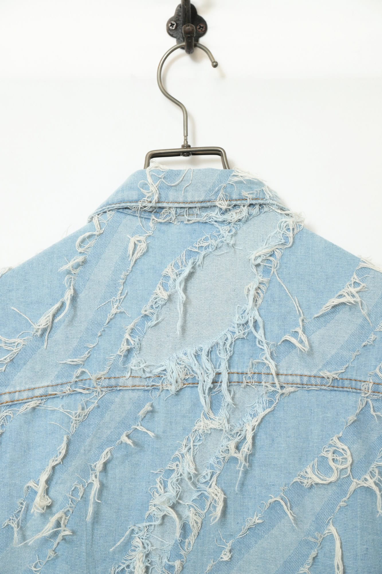 VINTAGE GRUNGE CUSTOM DENIM JACKET/L - 画像 (9)