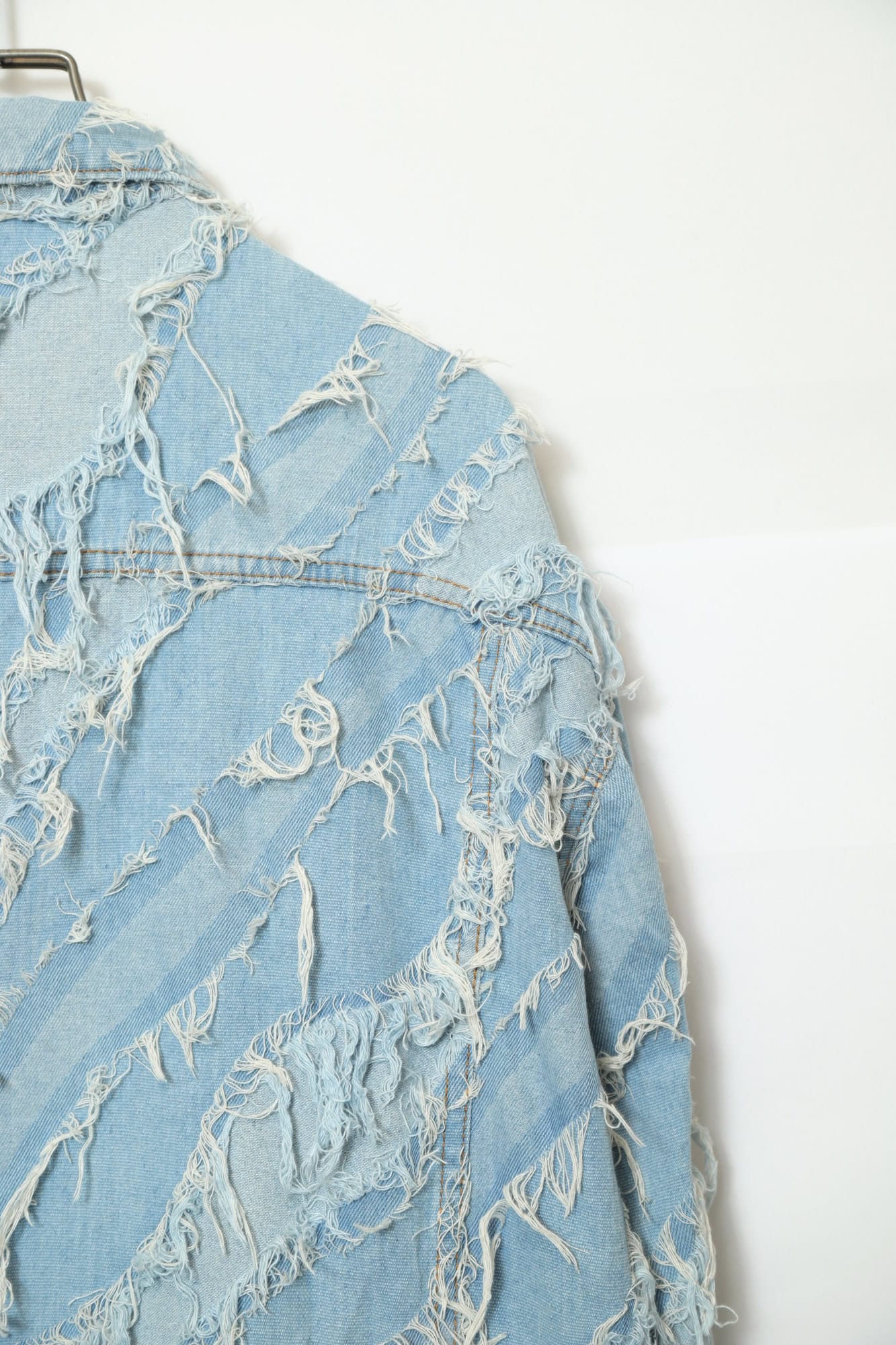 VINTAGE GRUNGE CUSTOM DENIM JACKET/L - 画像 (10)