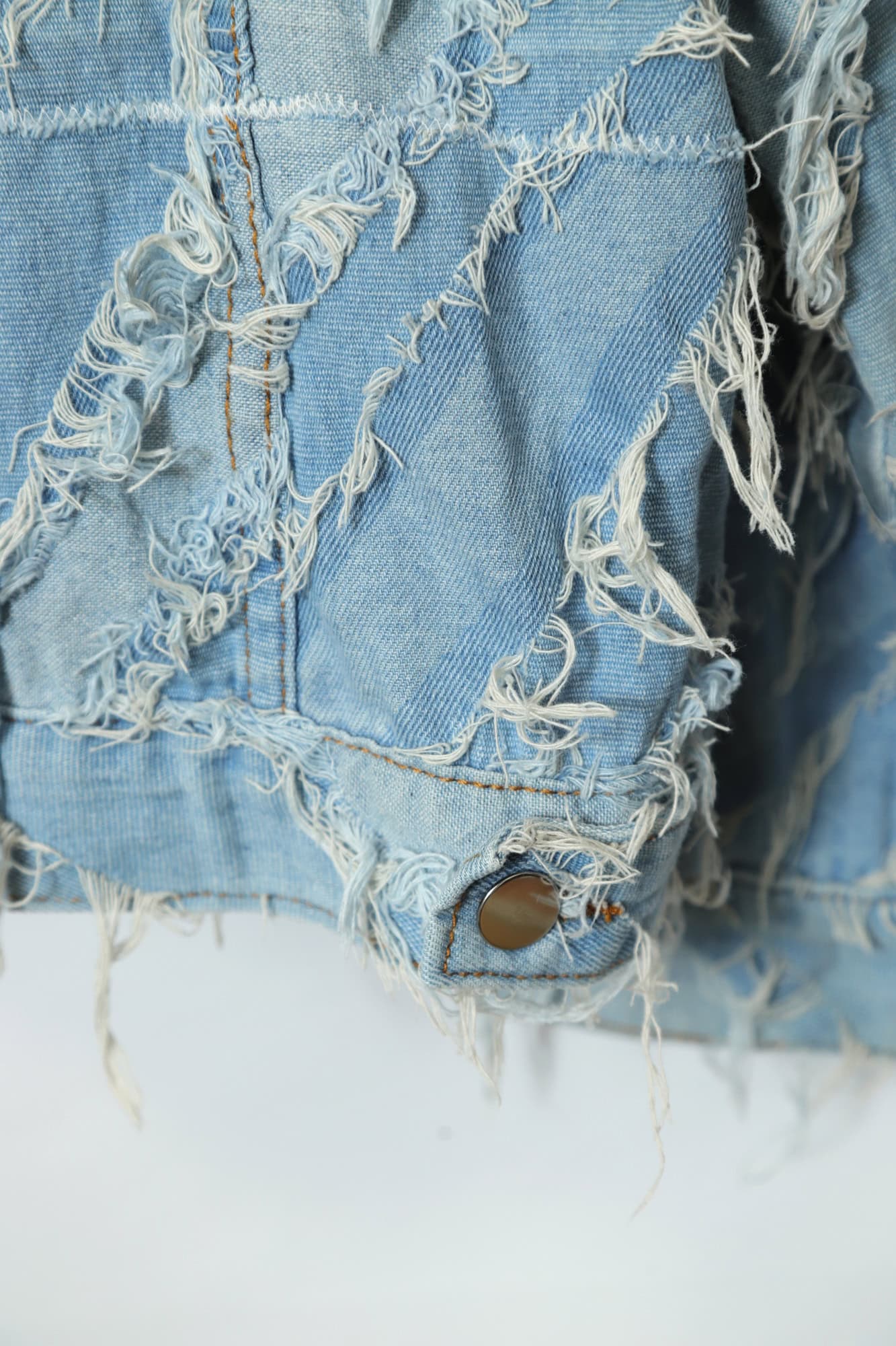 VINTAGE GRUNGE CUSTOM DENIM JACKET/L - 画像 (12)
