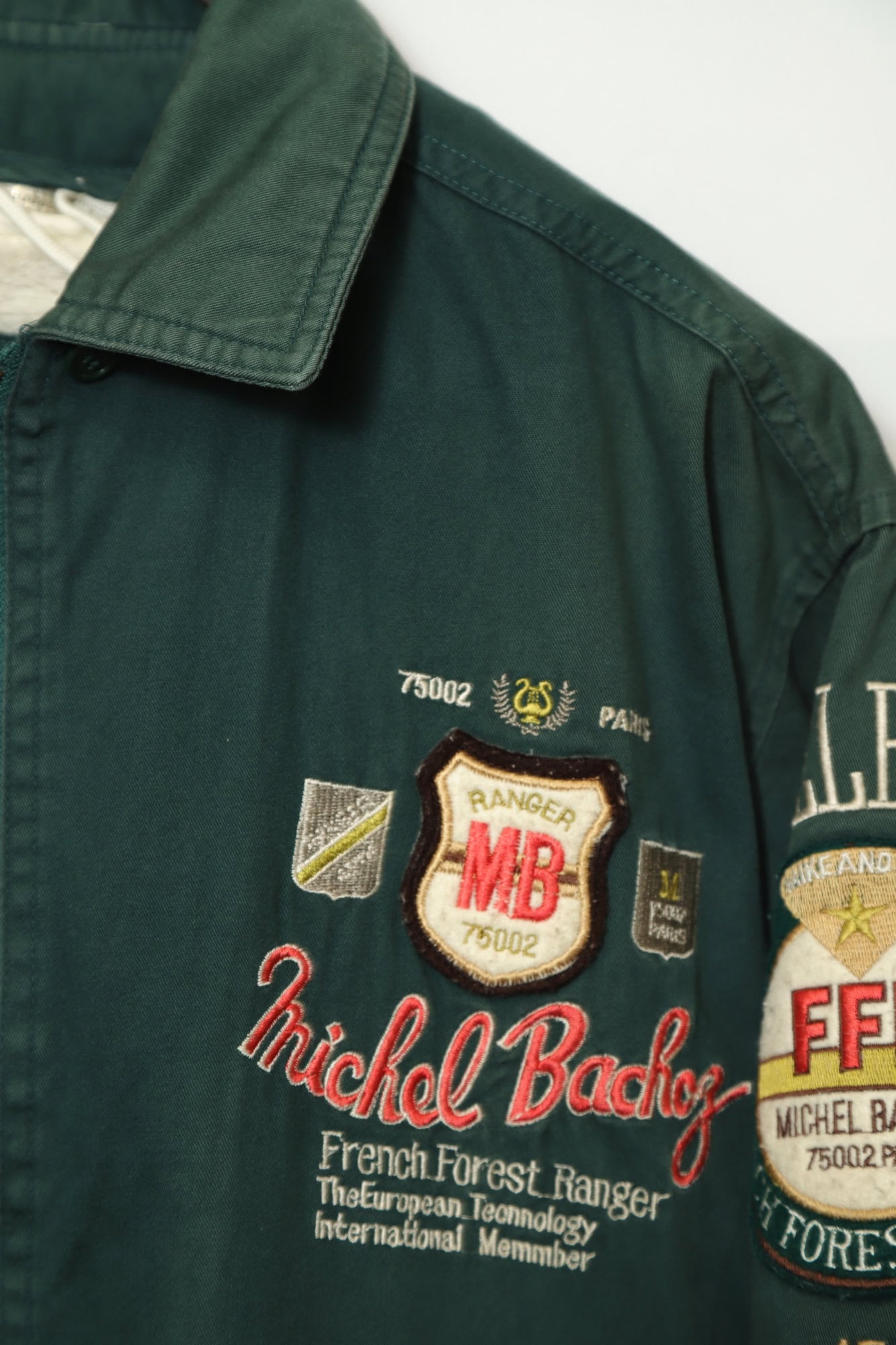 VINTAGE EMBROIDERY MILITARY DESIGN JACKET/XS - 画像 (4)