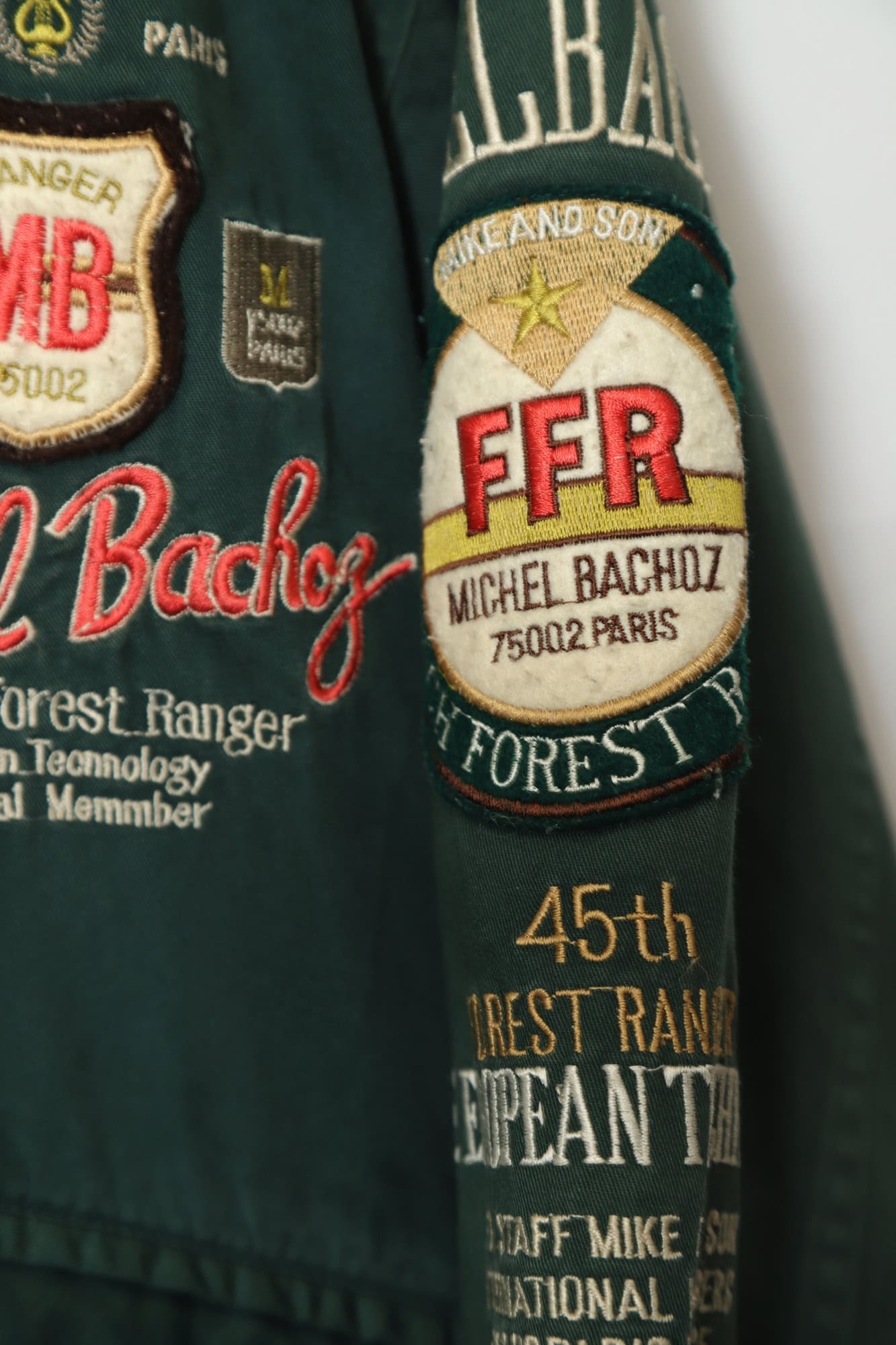VINTAGE EMBROIDERY MILITARY DESIGN JACKET/XS - 画像 (5)