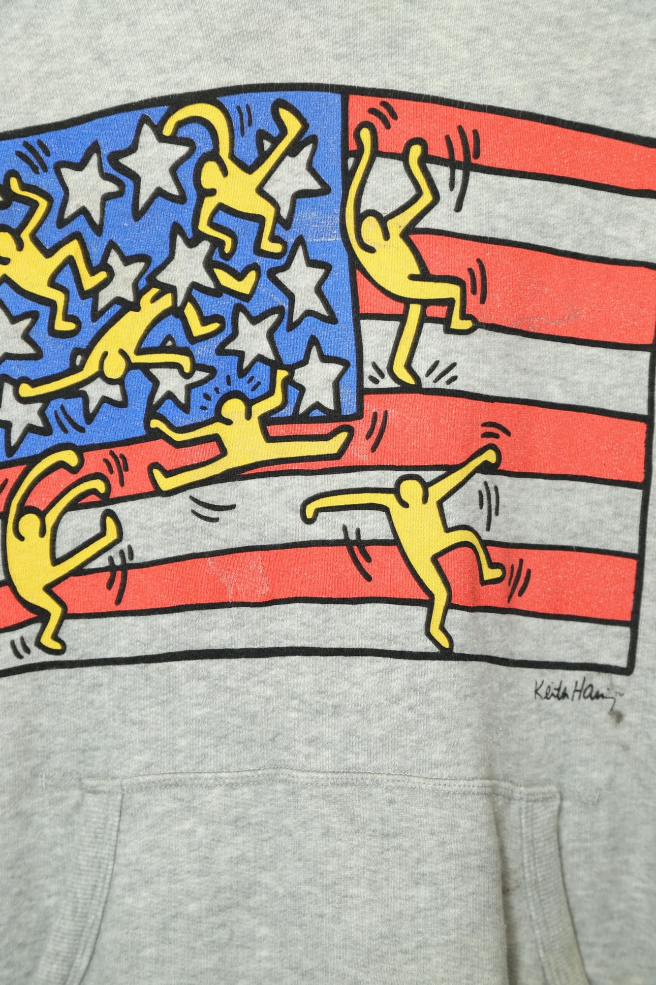 USED KEITH HARING PRINTED SWEAT PARKA/M - 画像 (5)