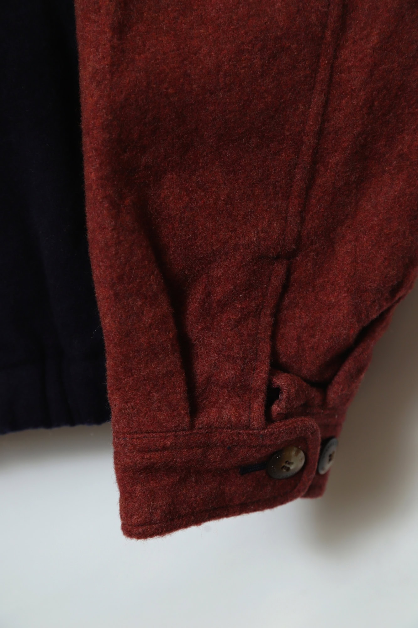 VINTAGE WOOL PANEL BOMBER JACKET/XL - 画像 (5)