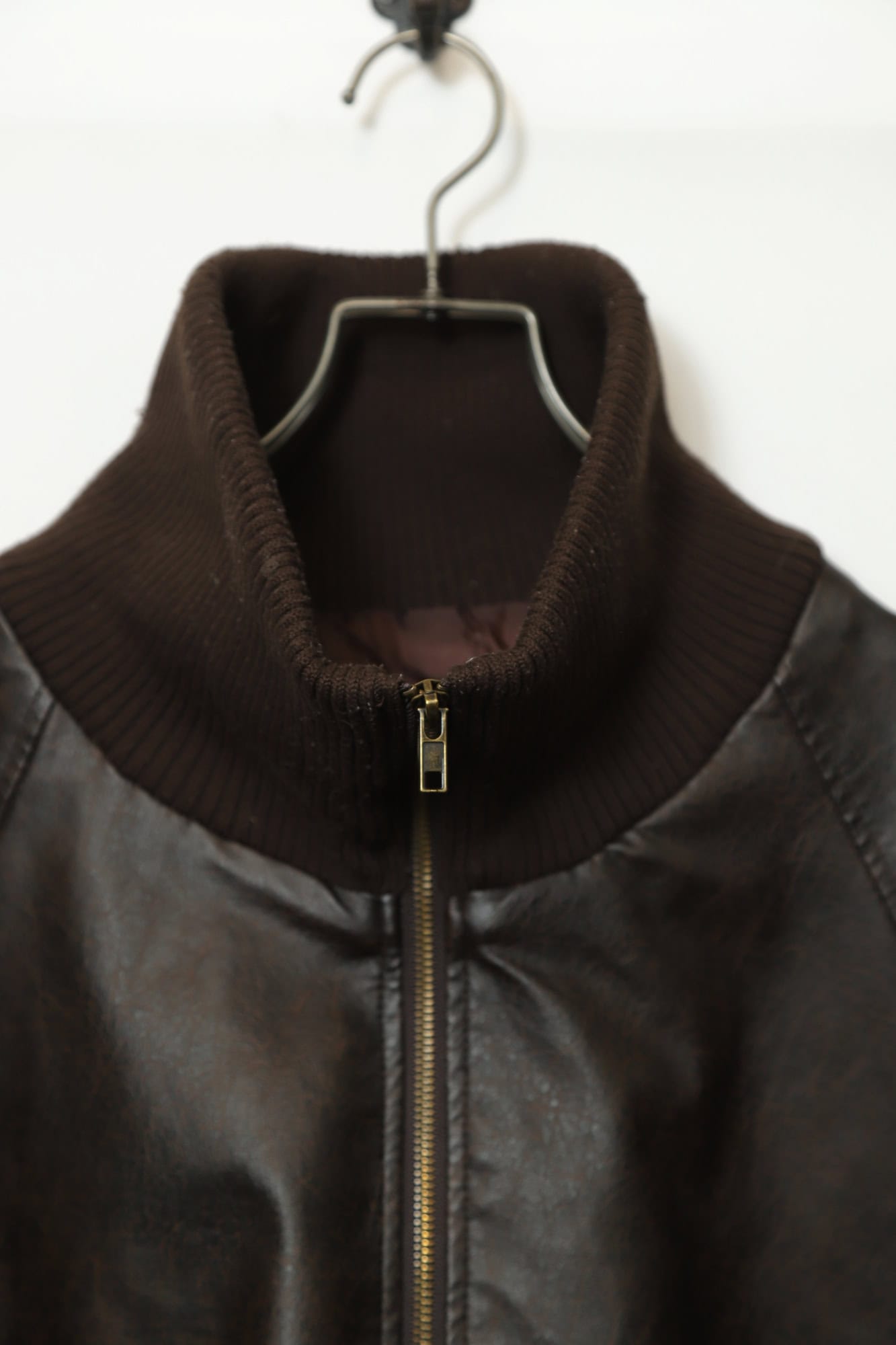 Alternative view of VINTAGE FAKE LEATHER JACKET/XL