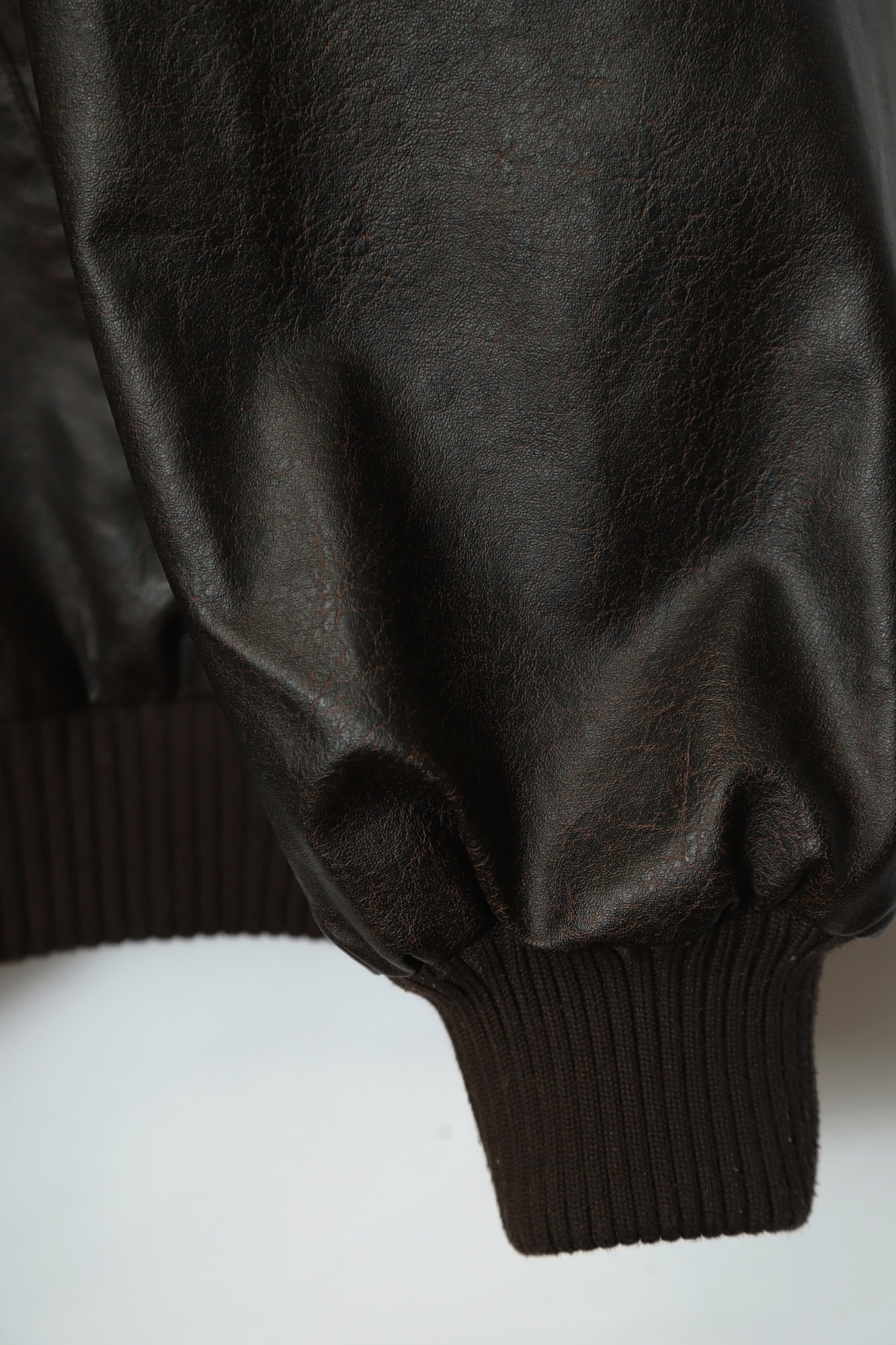 VINTAGE FAKE LEATHER JACKET/XL - 画像 (5)