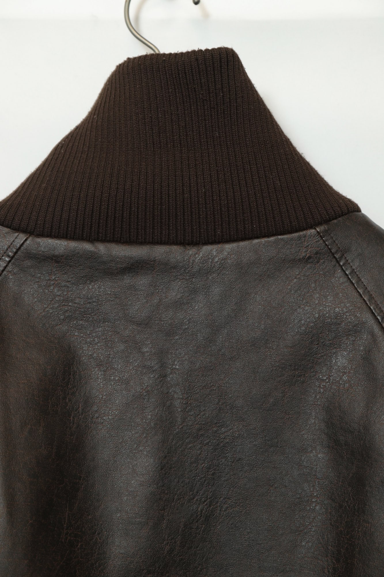 VINTAGE FAKE LEATHER JACKET/XL - 画像 (8)