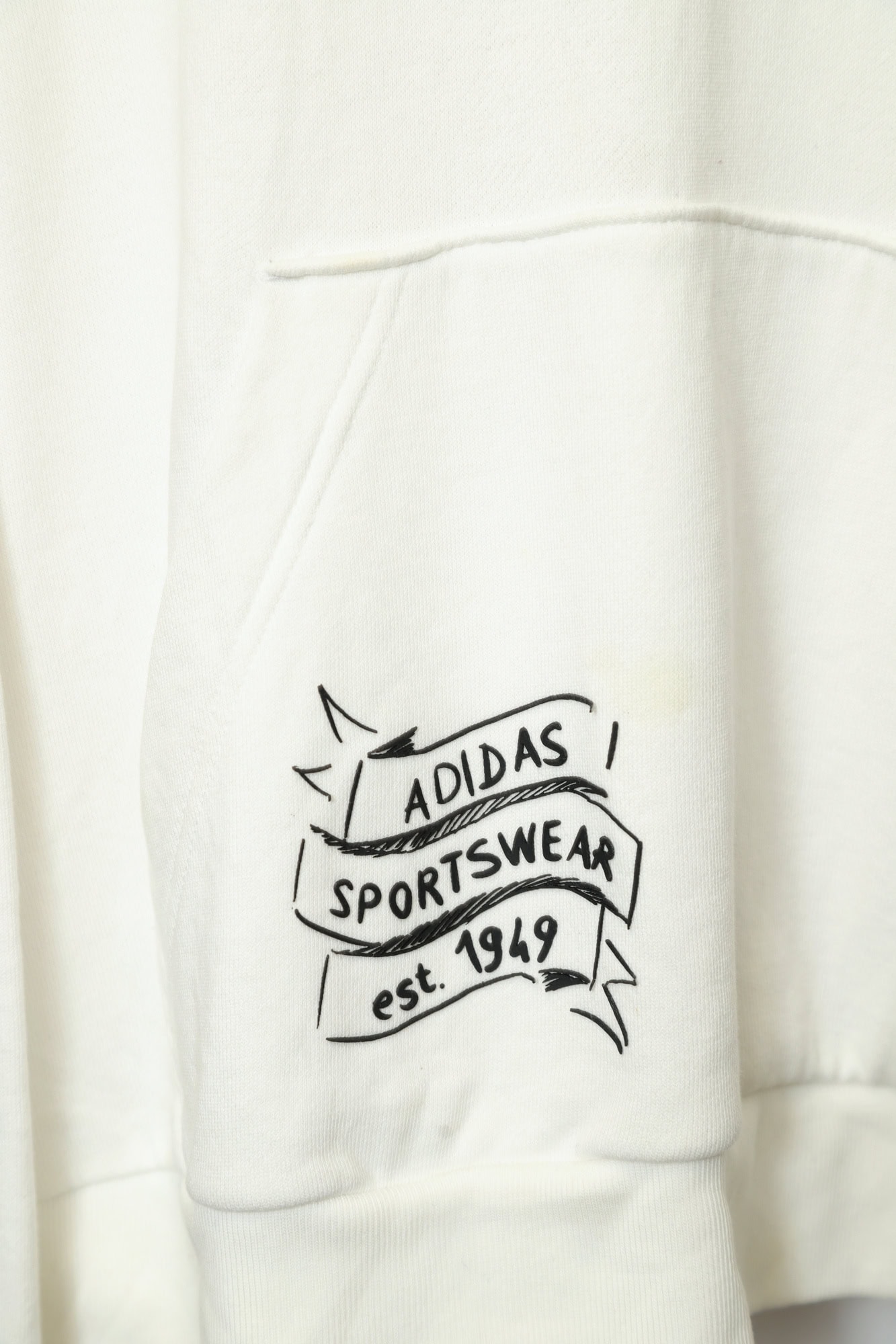 USED ADIDAS LOGO PARKA SWEAT SHIRT/L - 画像 (4)