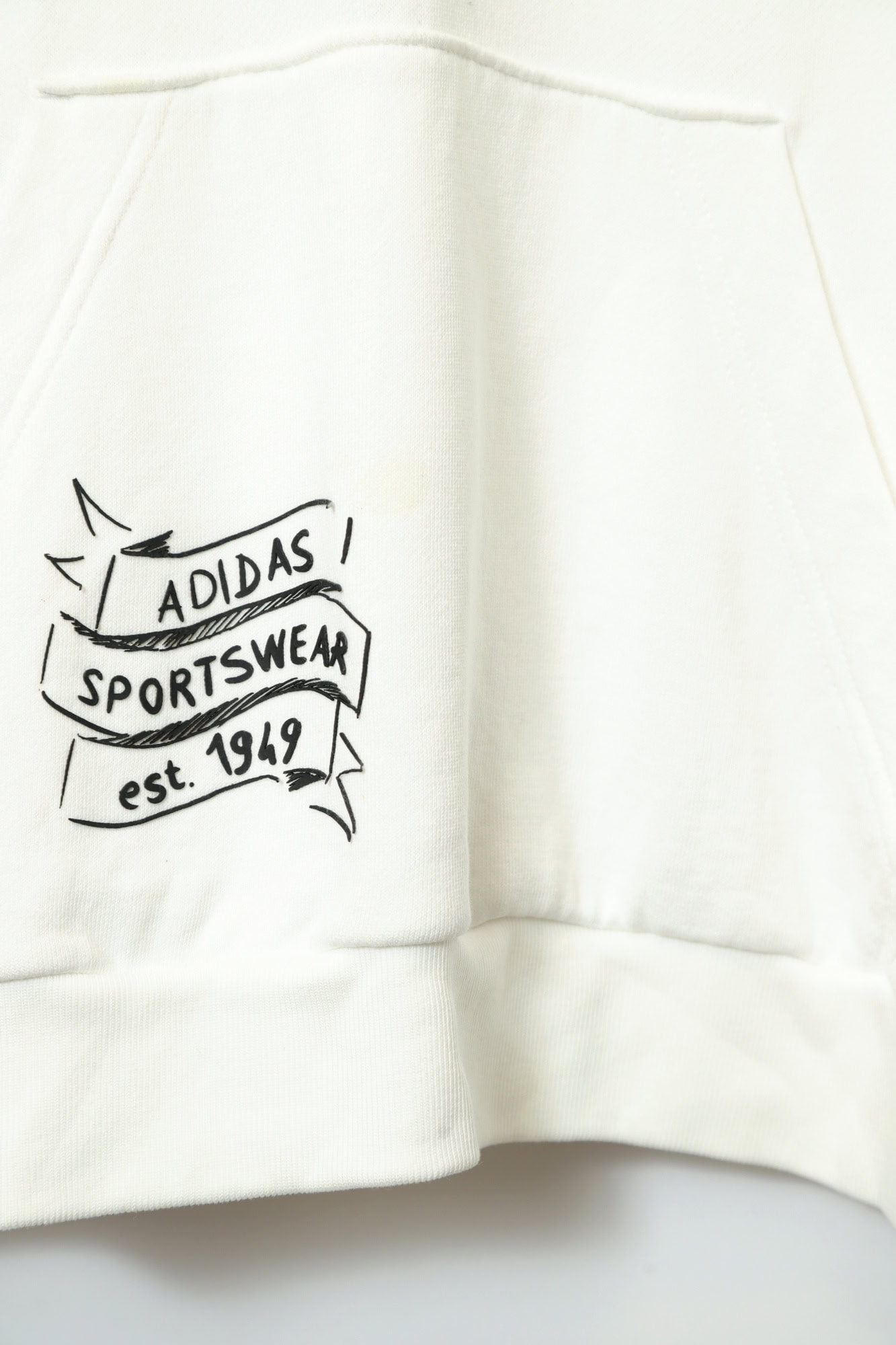USED ADIDAS LOGO PARKA SWEAT SHIRT/L - 画像 (7)