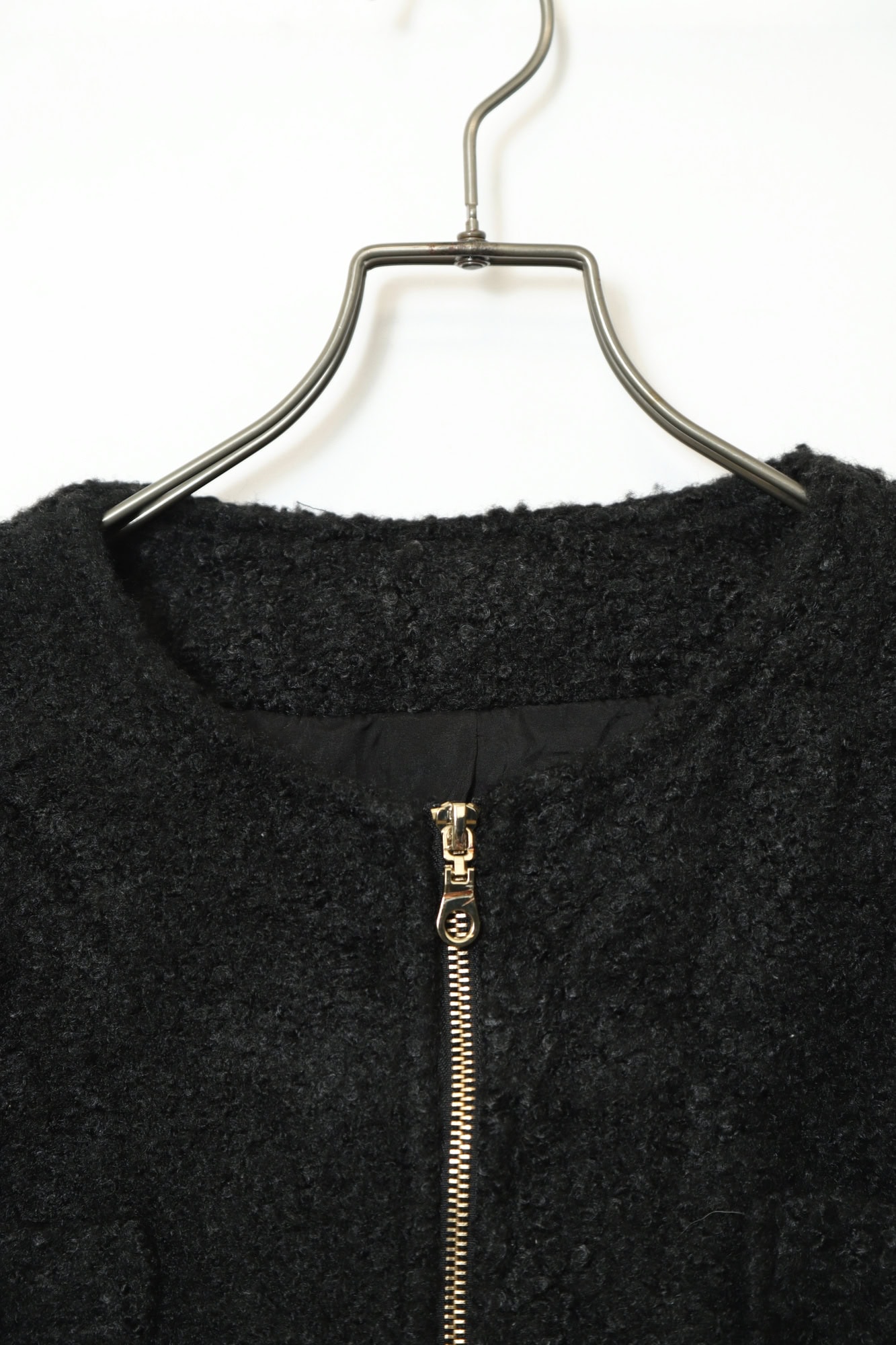Alternative view of VINTAGE BOA KNIT JACKET/L