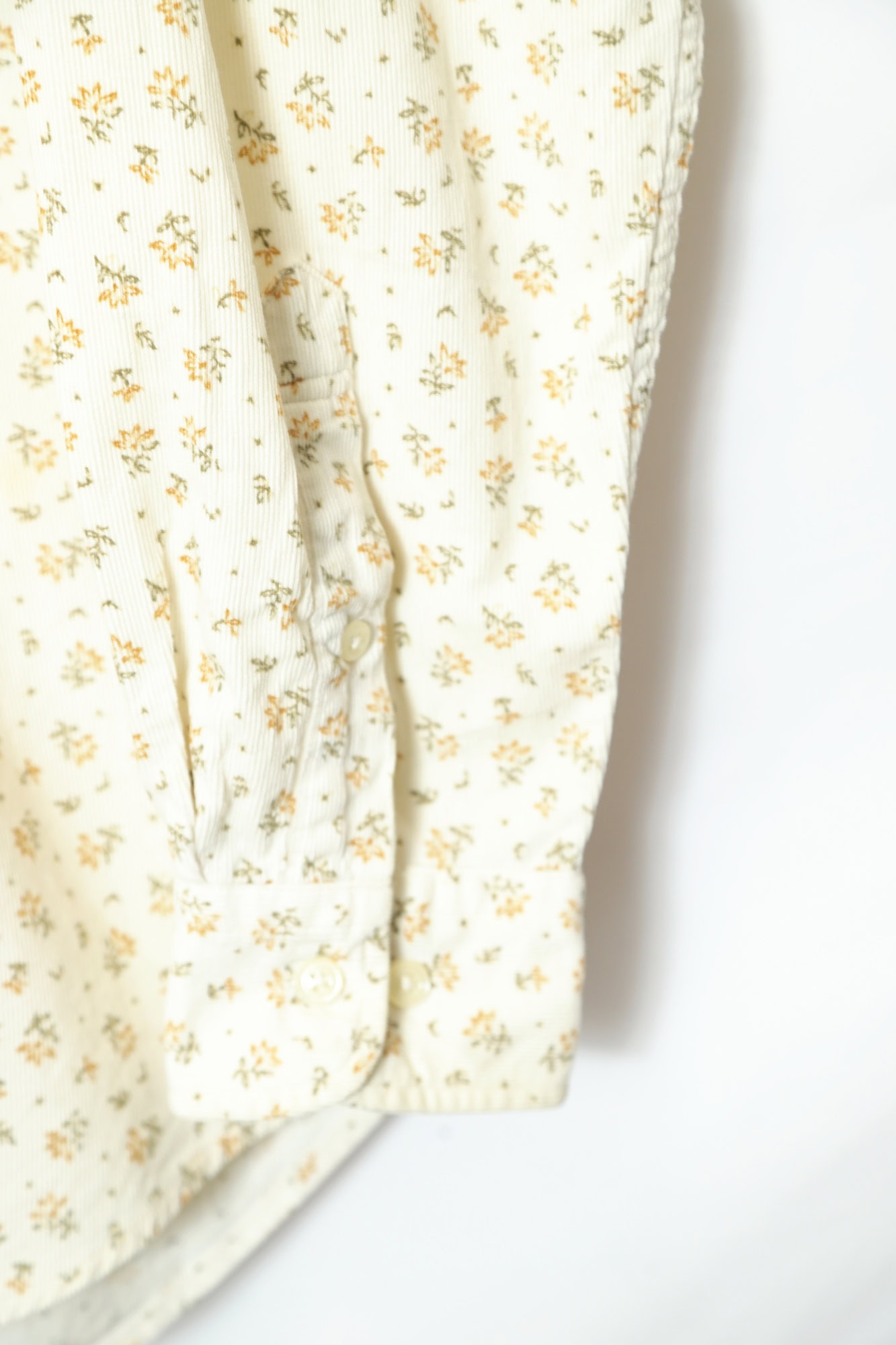 VINTAGE PATTERN CORDUROY PRINTED SHIRT/XL - 画像 (4)