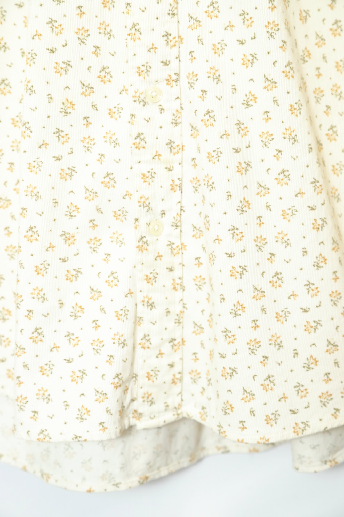 VINTAGE PATTERN CORDUROY PRINTED SHIRT/XL - 画像 (5)