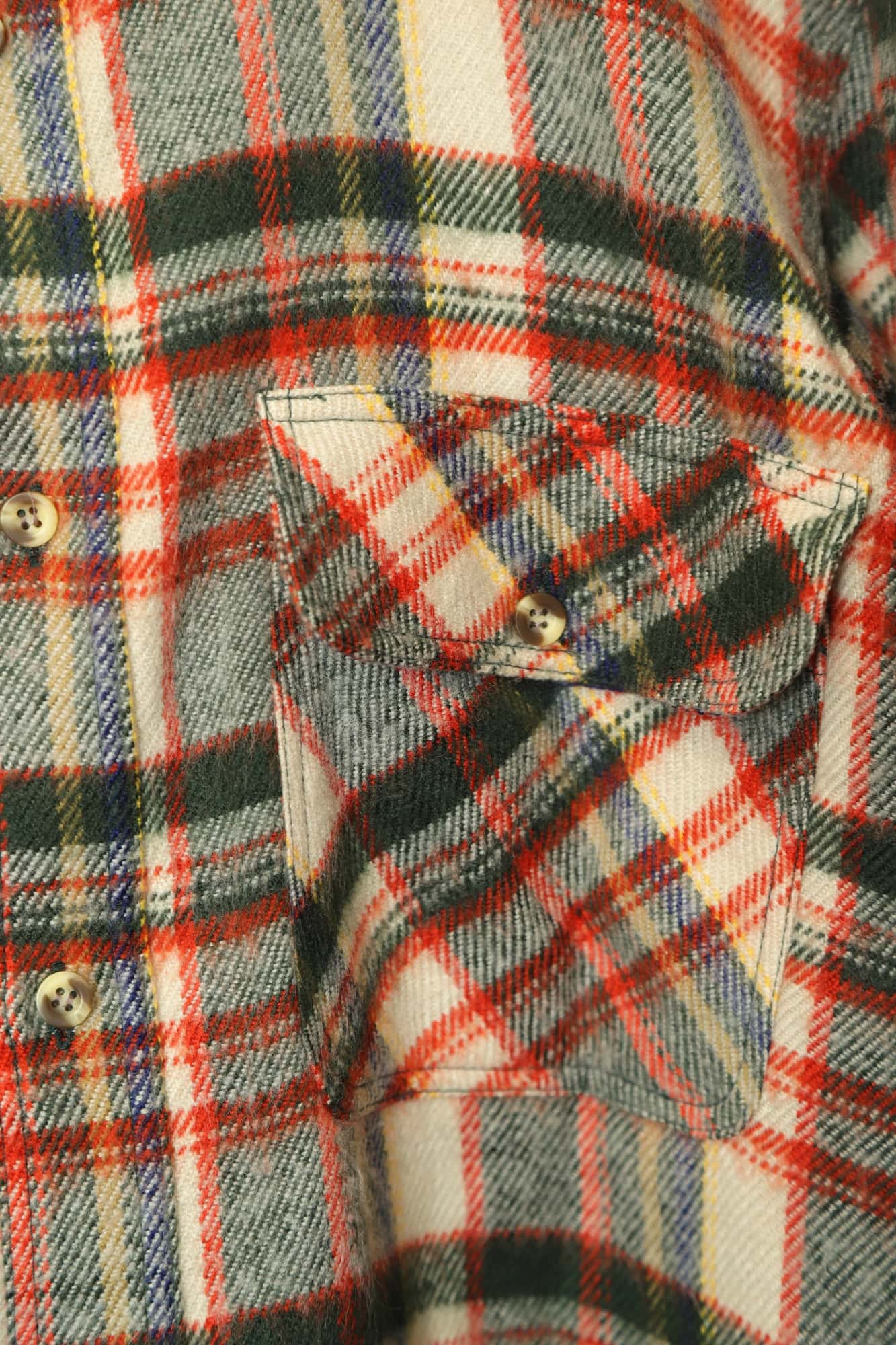 VINTAGE CHECK CPO JACKET/M - 画像 (3)
