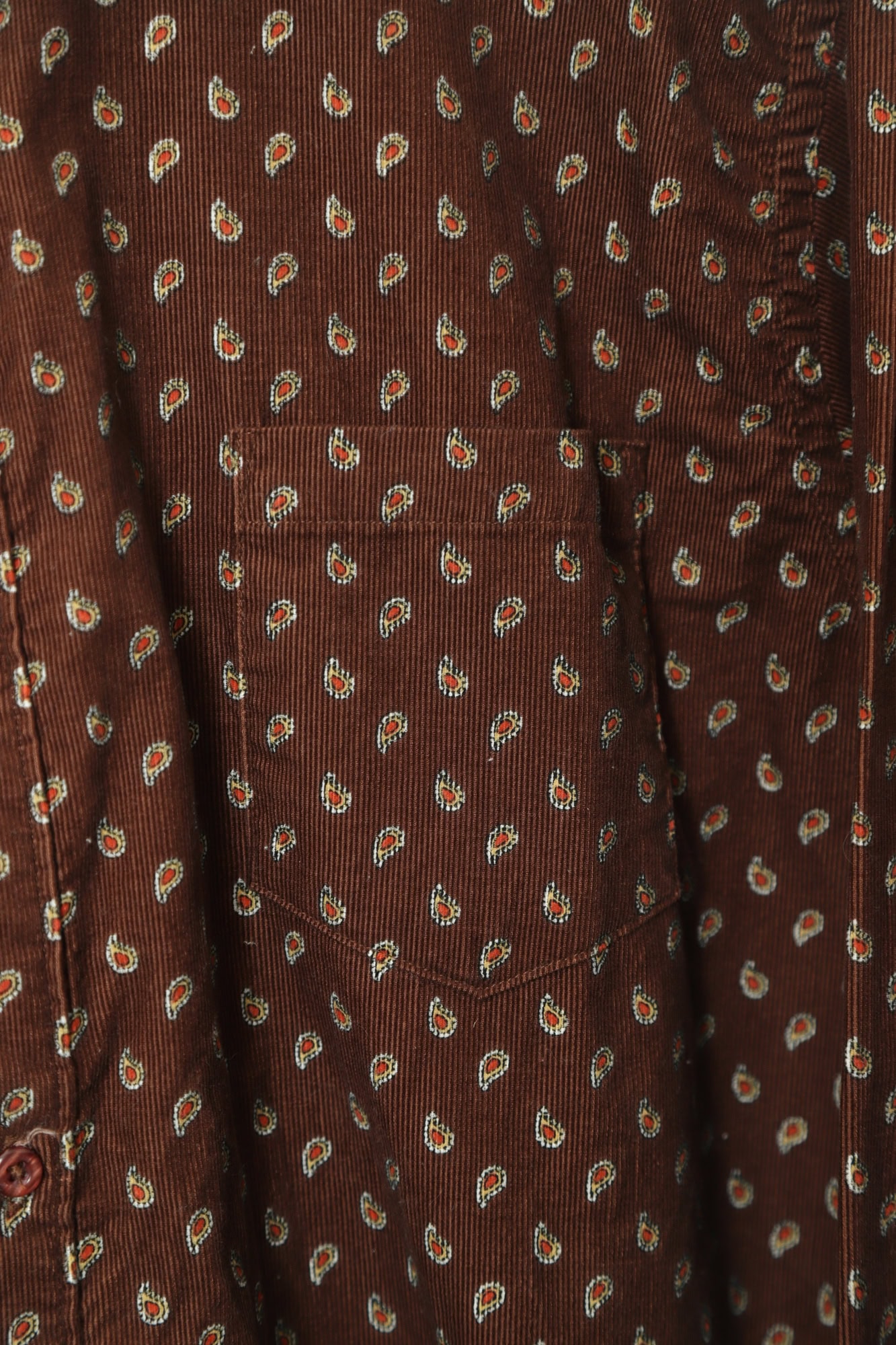 VINTAGE CORDUROY PRINTED SHIRT/L - 画像 (3)