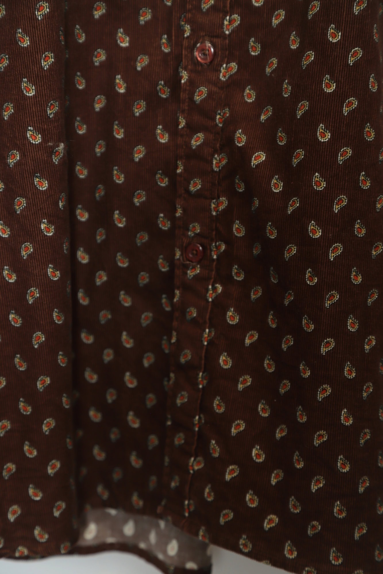 VINTAGE CORDUROY PRINTED SHIRT/L - 画像 (5)