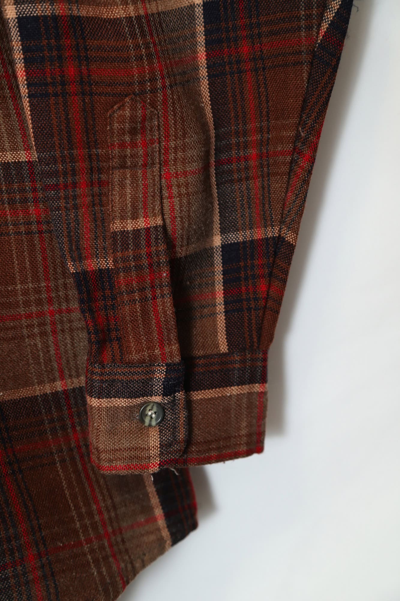 VINTAGE WOOLY CHECK SHIRT/M - 画像 (4)