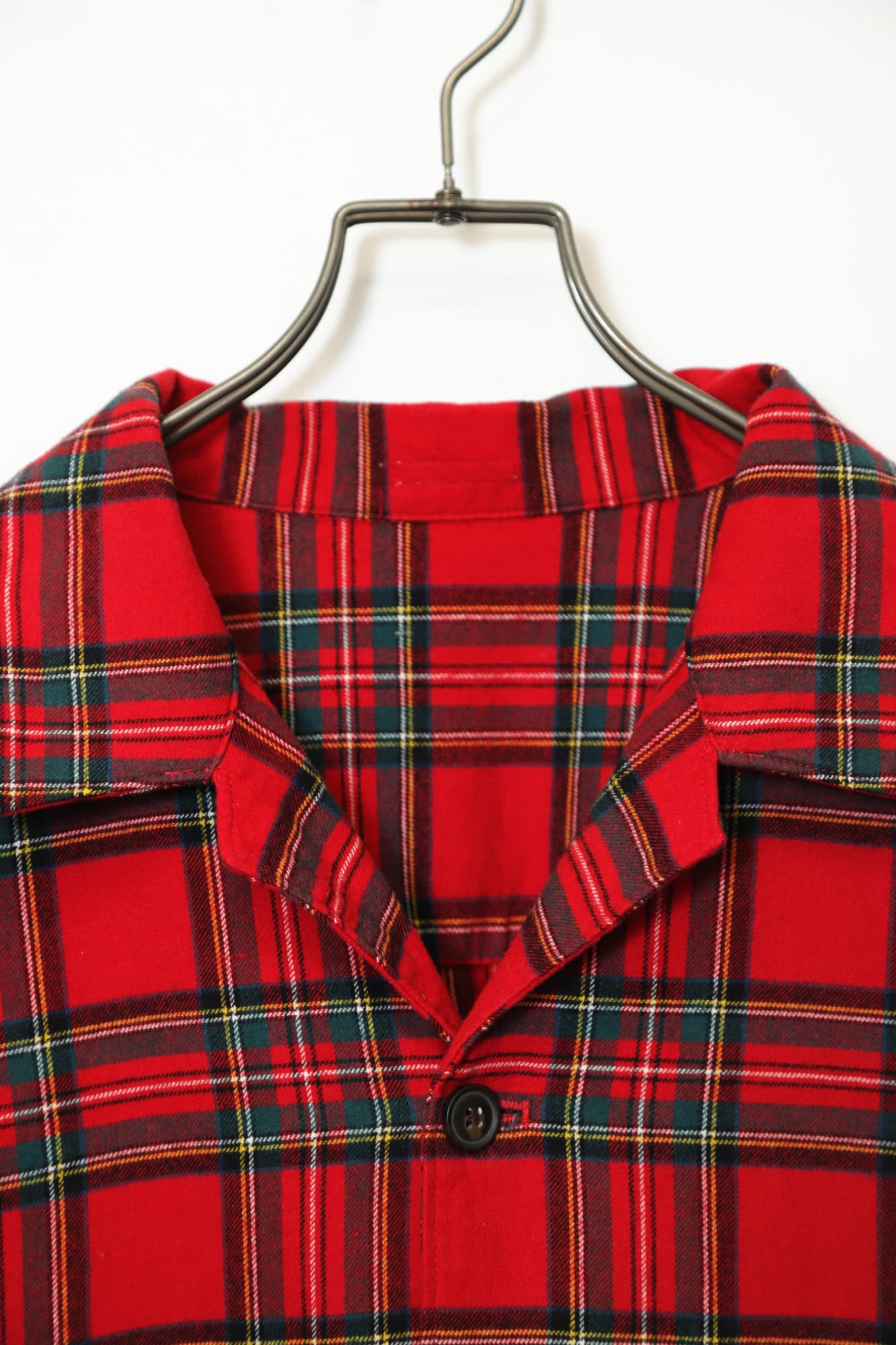 Alternative view of VINTAGE CHECK OPEN COLLAR SHIRT/XL