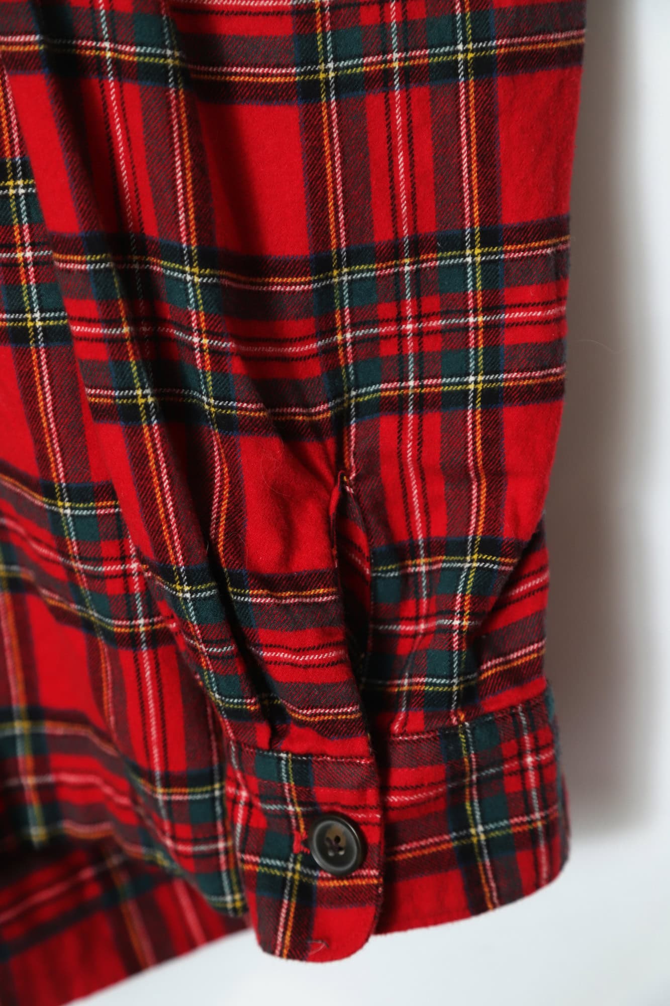 VINTAGE CHECK OPEN COLLAR SHIRT/XL - 画像 (4)
