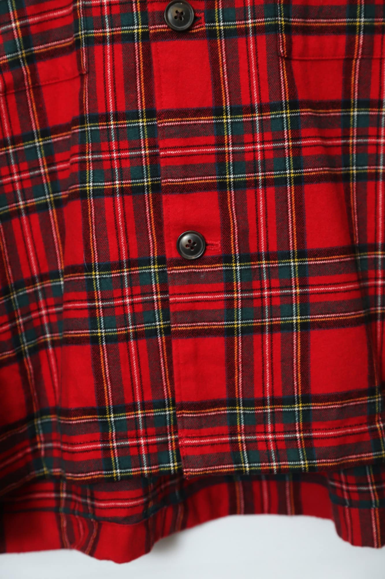 VINTAGE CHECK OPEN COLLAR SHIRT/XL - 画像 (5)