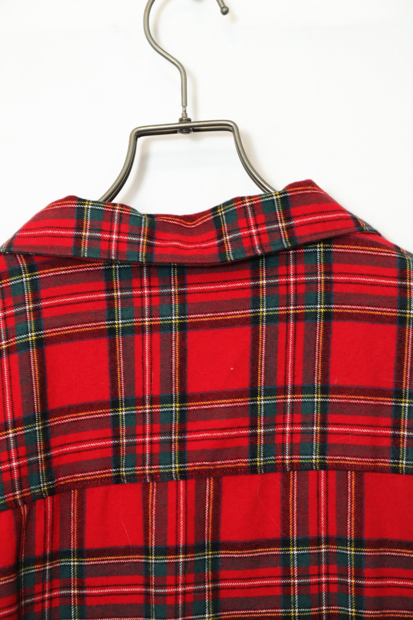 VINTAGE CHECK OPEN COLLAR SHIRT/XL - 画像 (7)