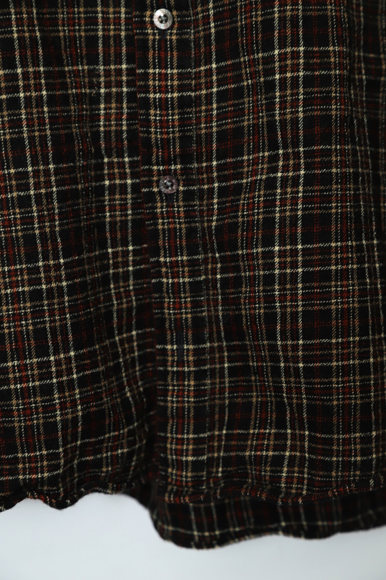 USED DAKS WOOL CHECK SHIRT/M - 画像 (6)