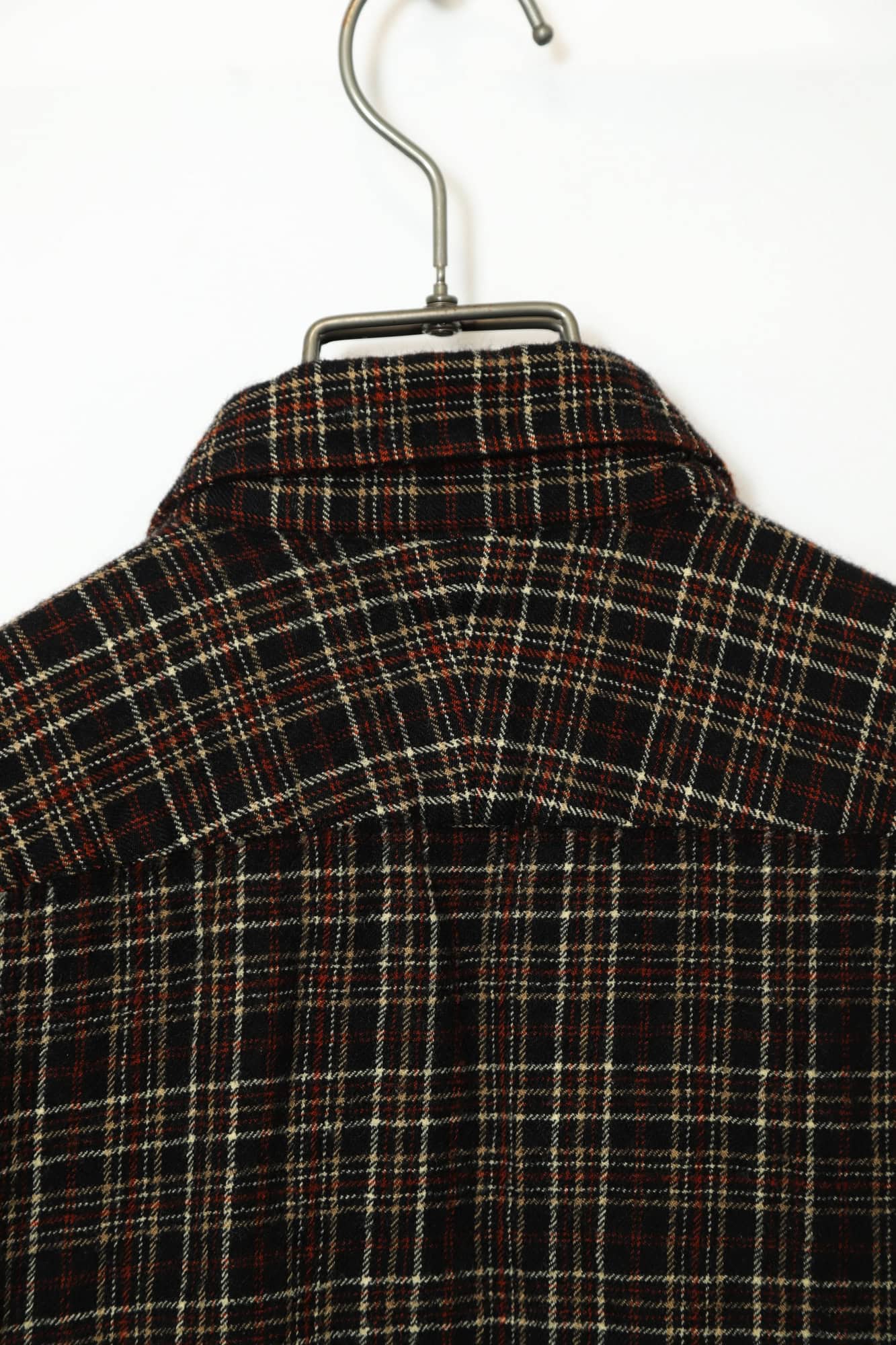 USED DAKS WOOL CHECK SHIRT/M - 画像 (8)