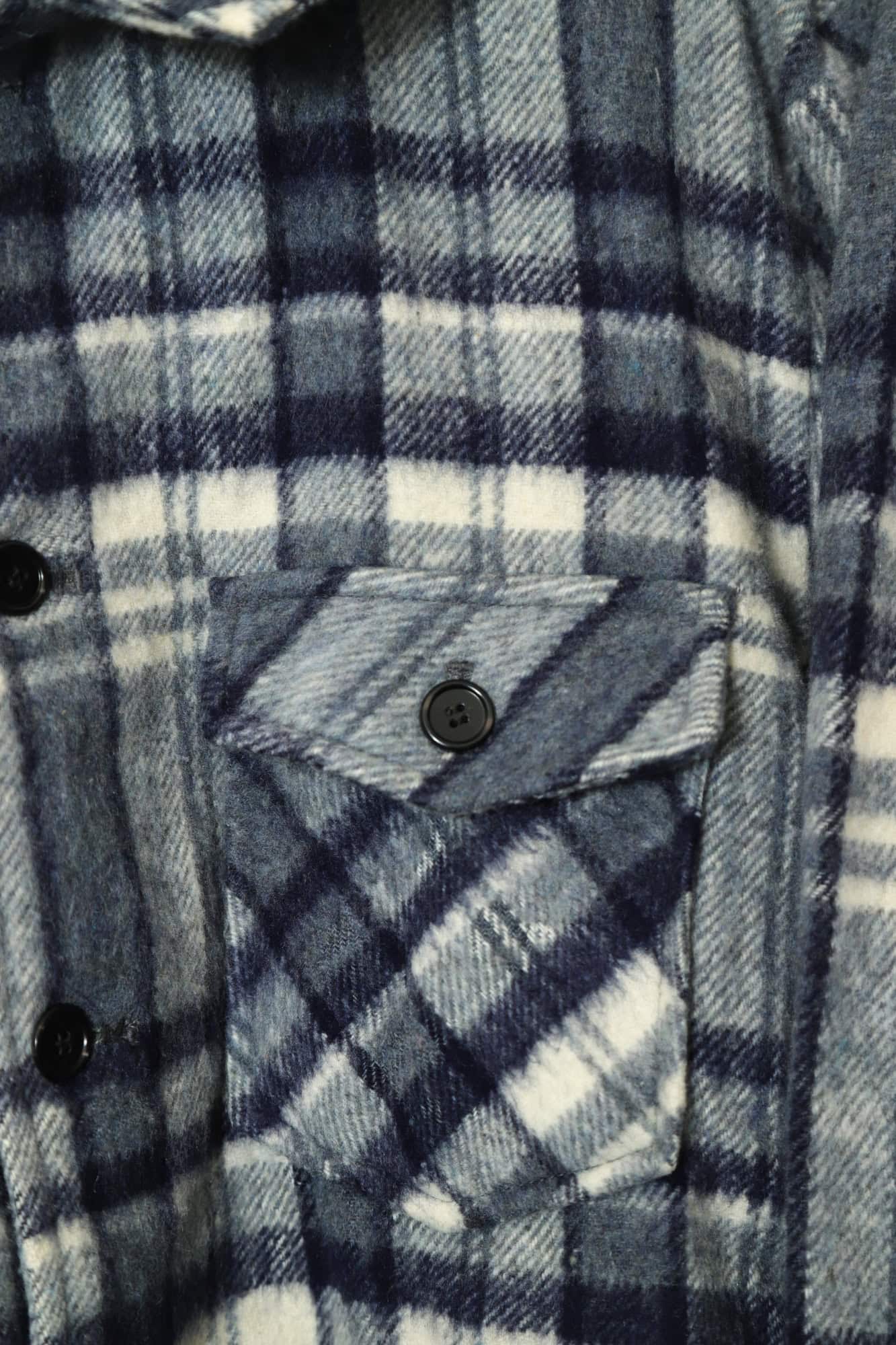 VINTAGE WOOLY CHECK CPO JACKET/L - 画像 (3)