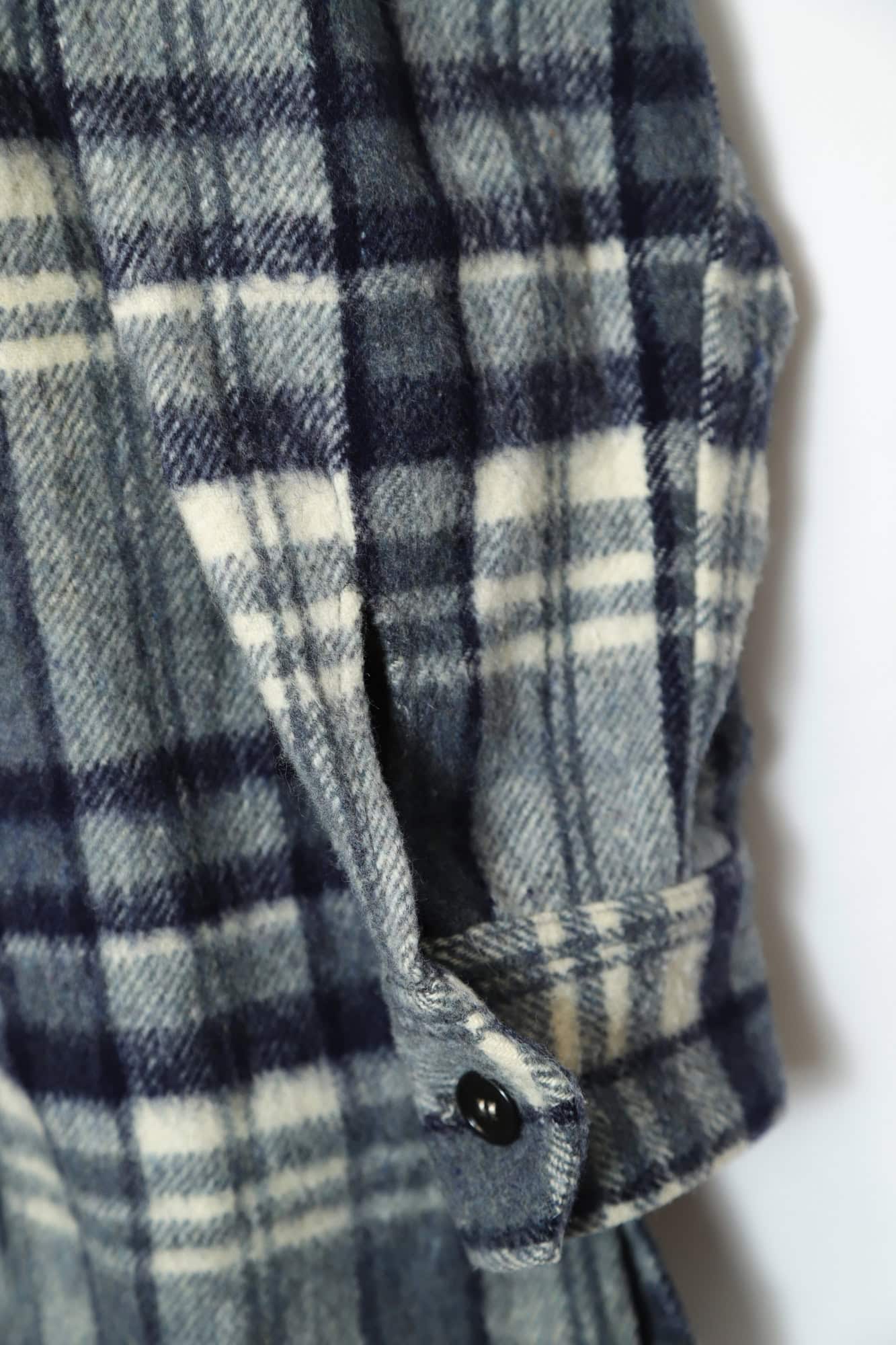 VINTAGE WOOLY CHECK CPO JACKET/L - 画像 (4)