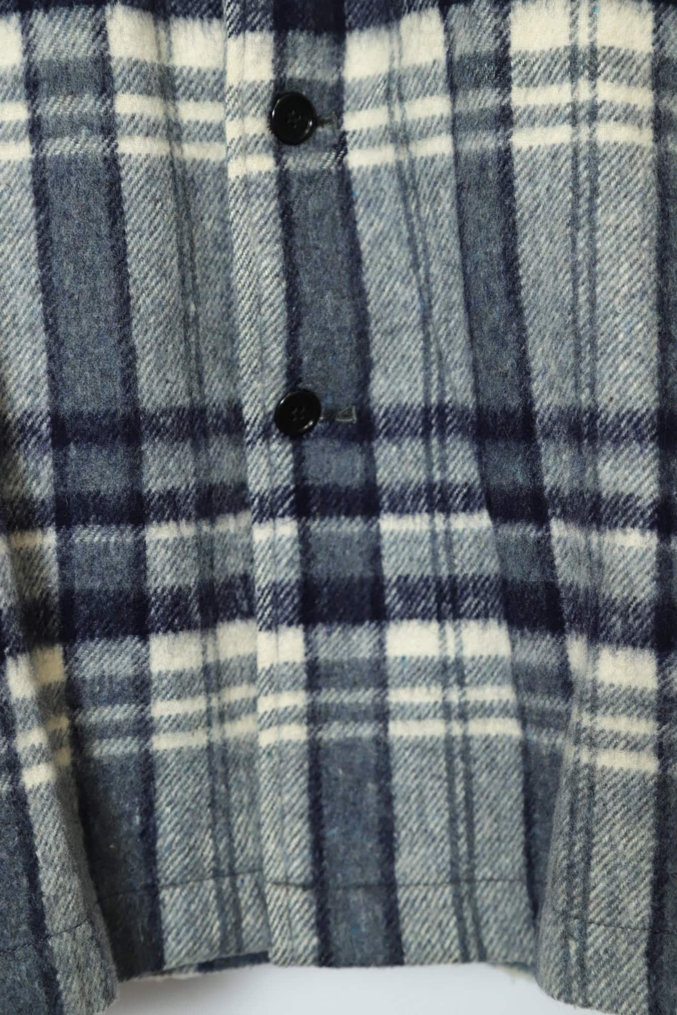 VINTAGE WOOLY CHECK CPO JACKET/L - 画像 (5)