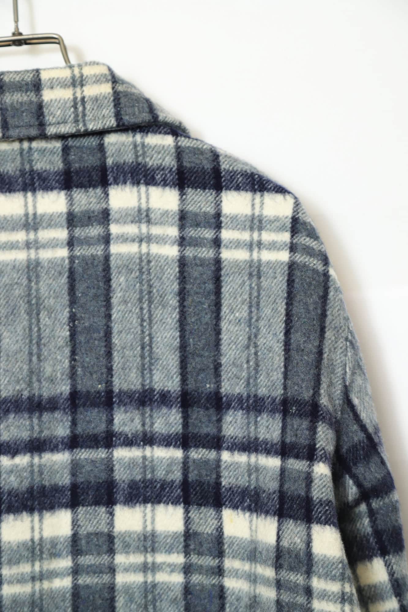 VINTAGE WOOLY CHECK CPO JACKET/L - 画像 (8)