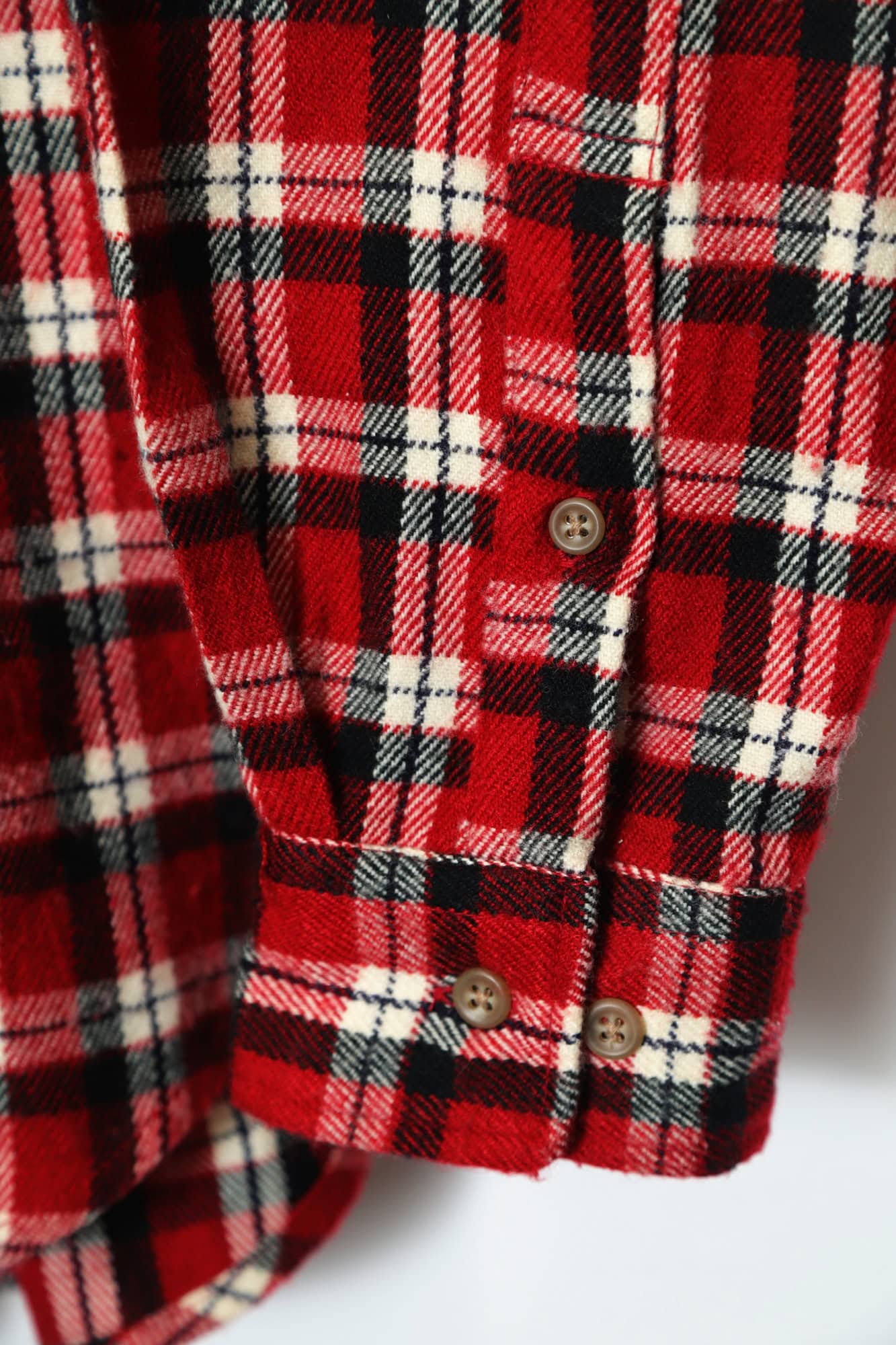 VINTAGE WOOLY CHECK SHIRT/L - 画像 (4)
