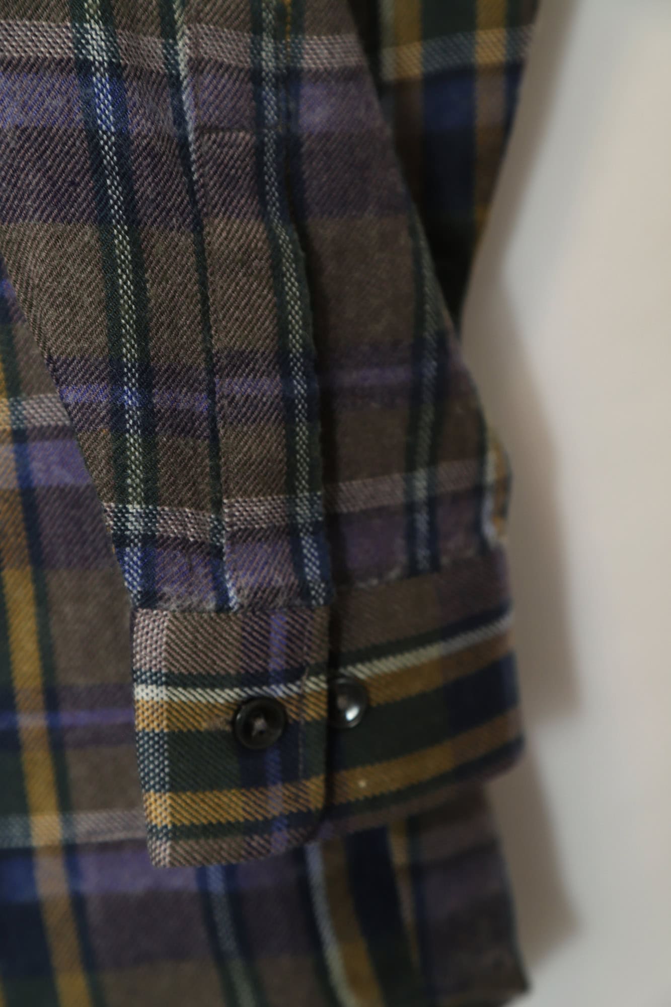 VINTAGE WOOLY CHECK SHIRT/M - 画像 (4)
